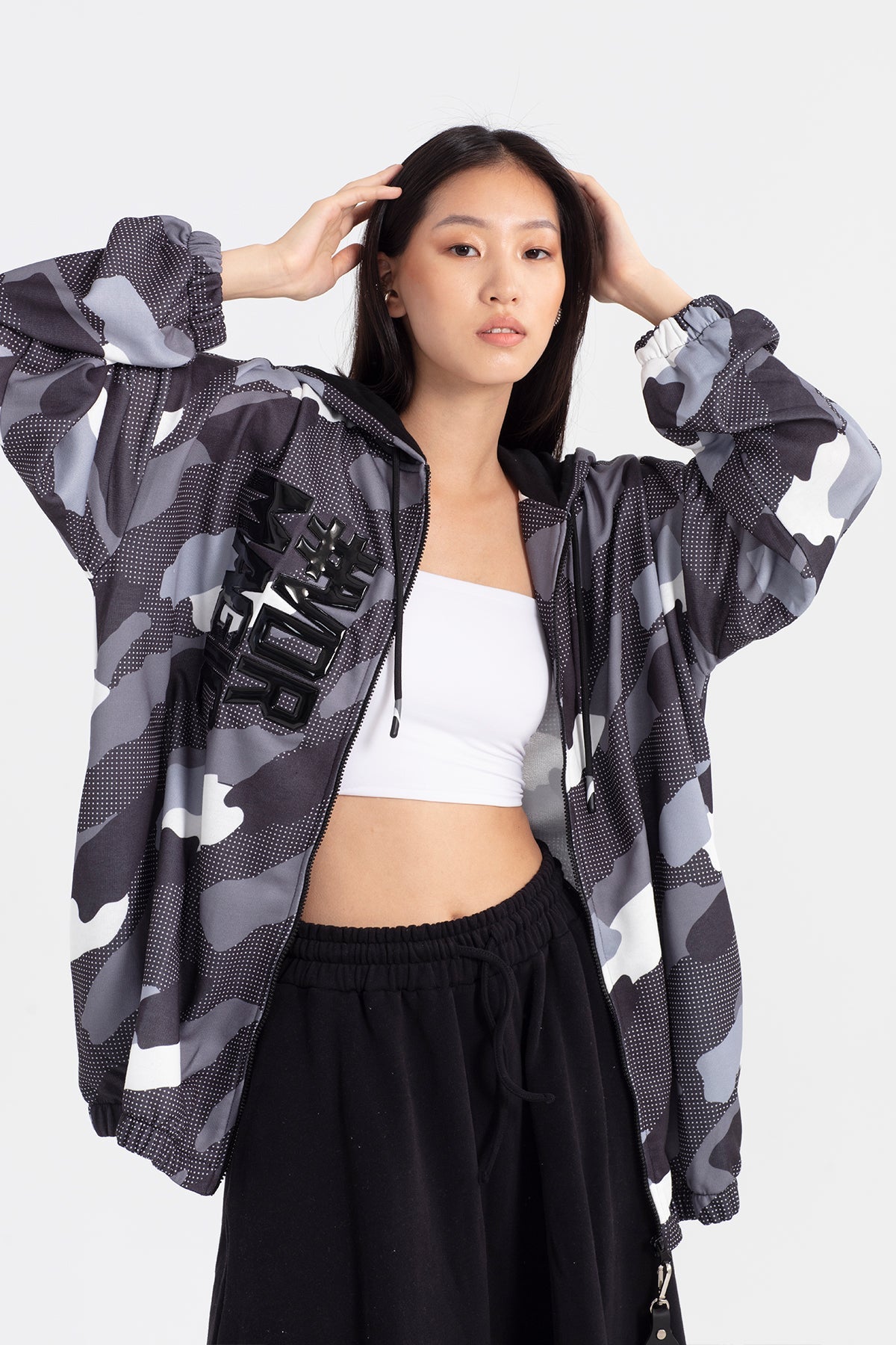 Siyah Gri  Sweatshirt 12315