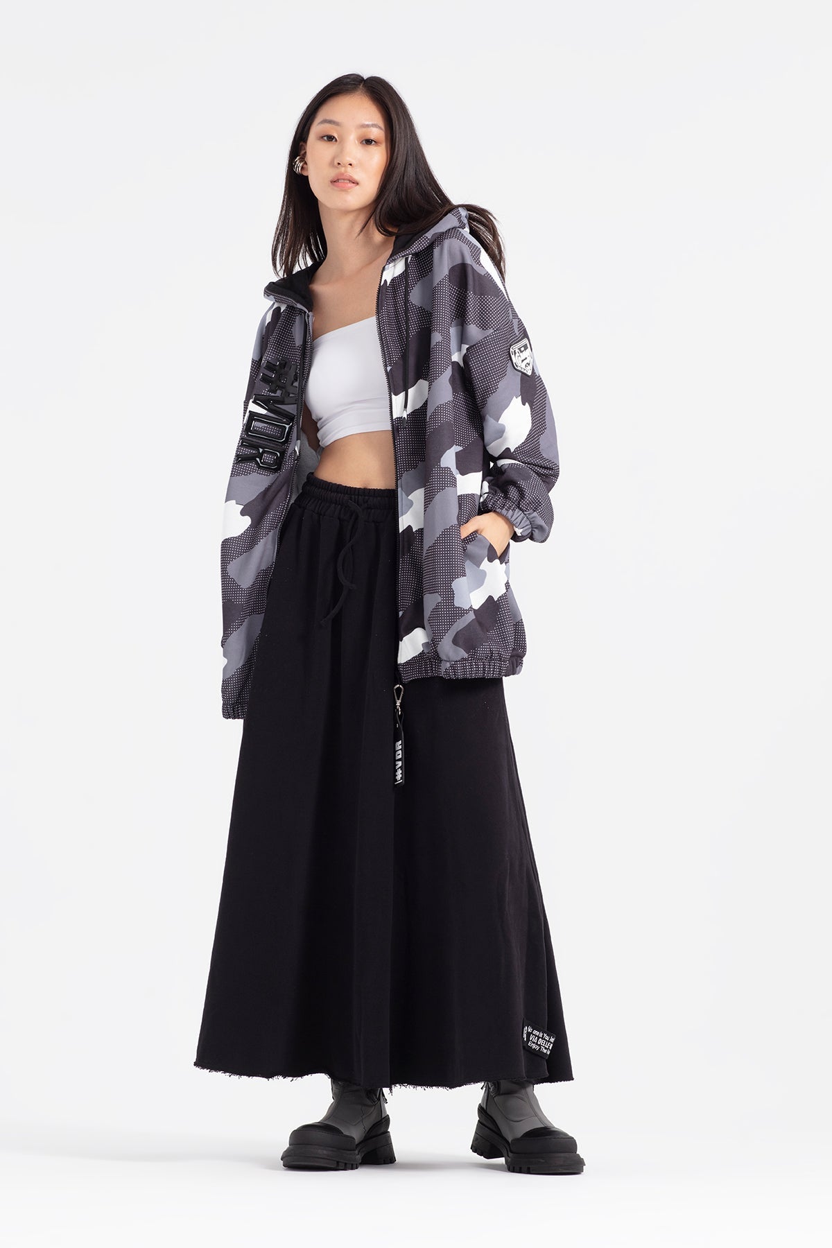 Siyah Gri  Sweatshirt 12315