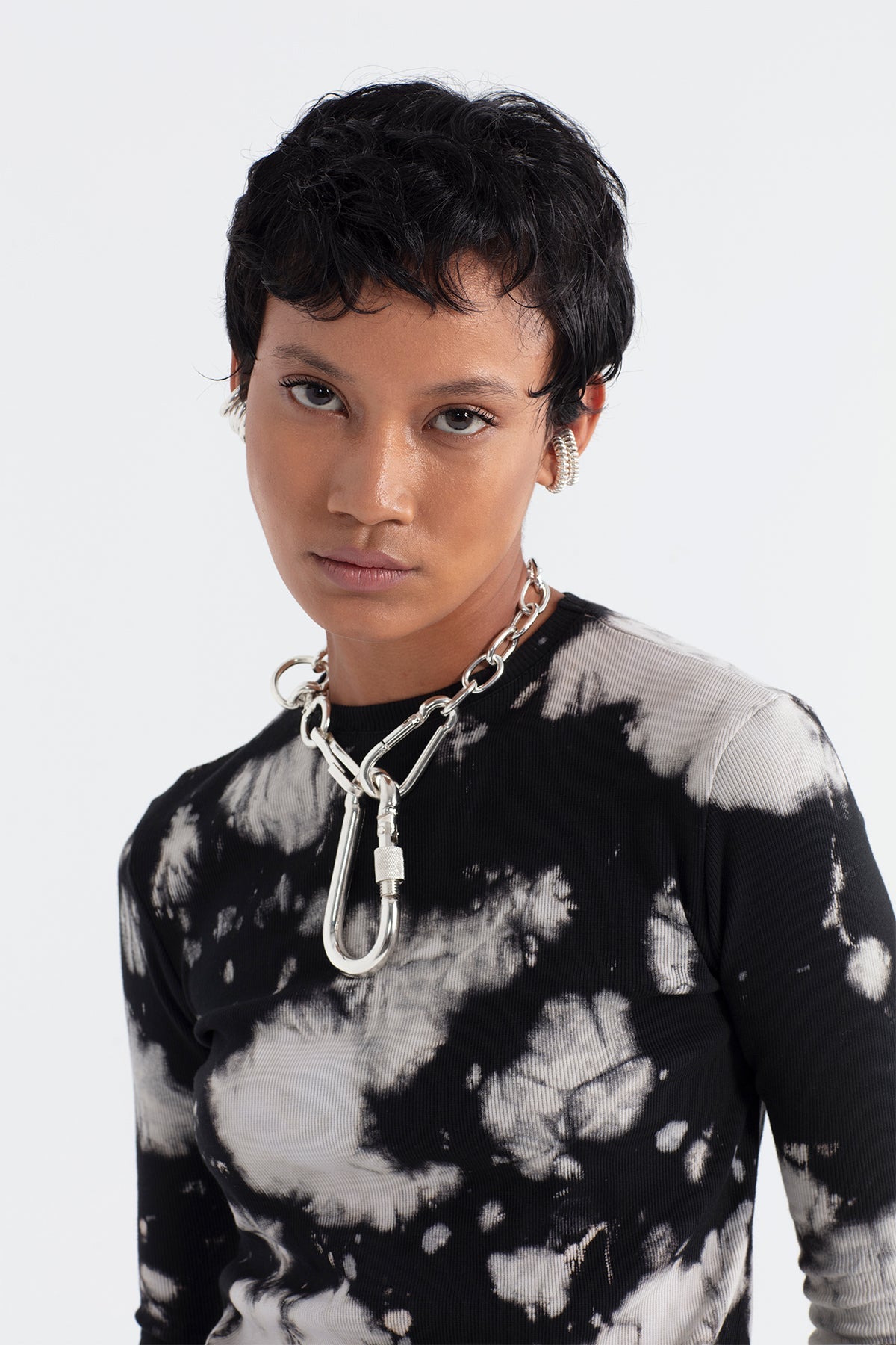 Nero Batik  Uzun T-shirt 12353