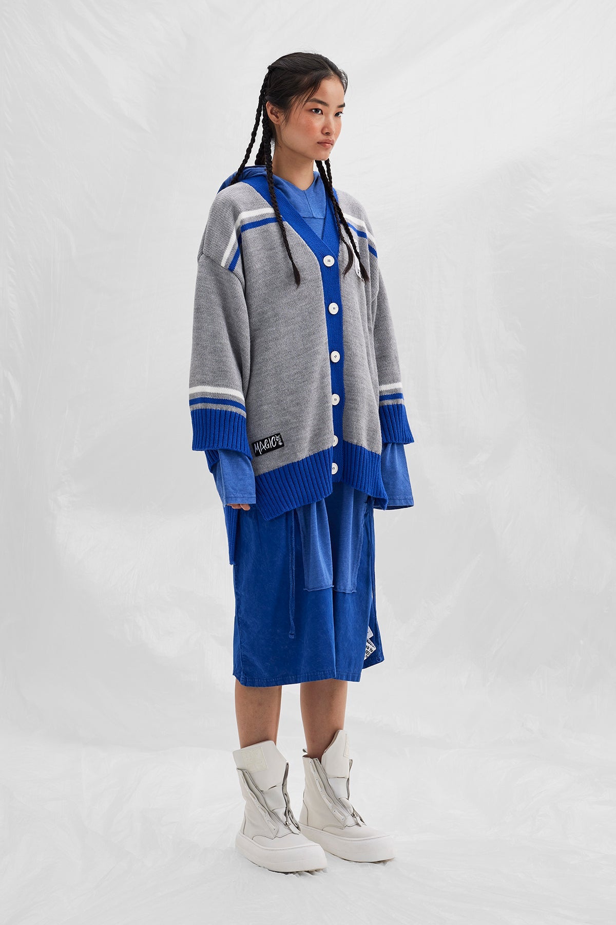Gri Saks Mavi  Hirka 14036