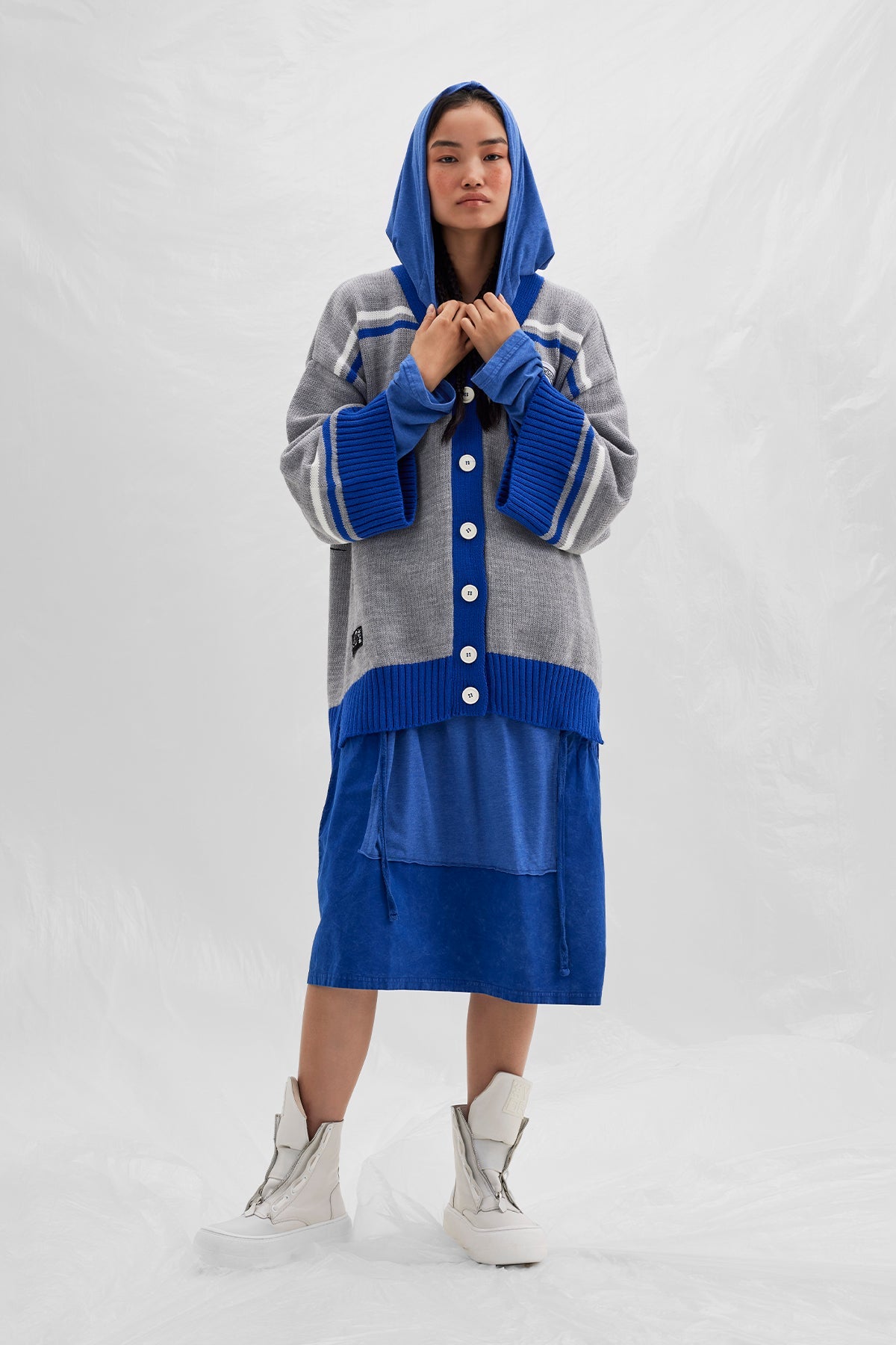 Gri Saks Mavi  Hirka 14036