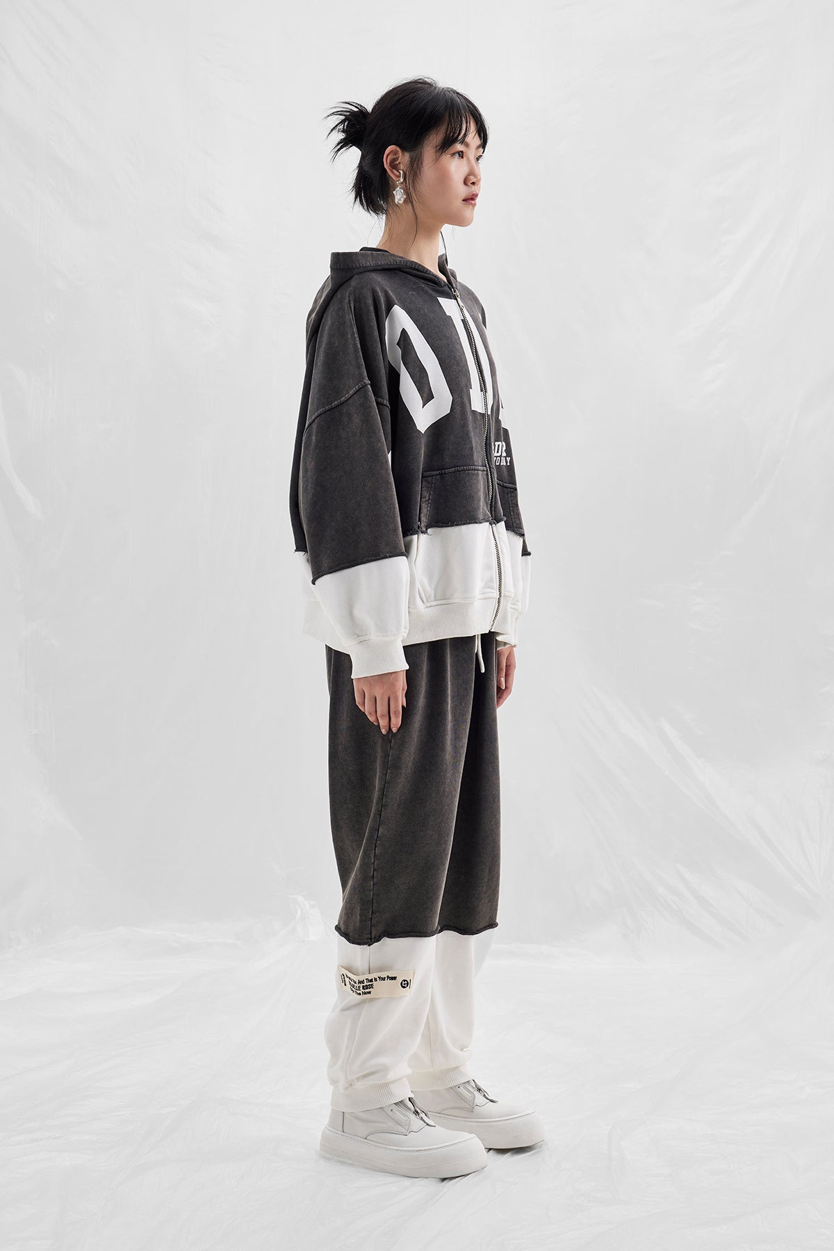 Siyah Ekru  Sweatshirt 14045