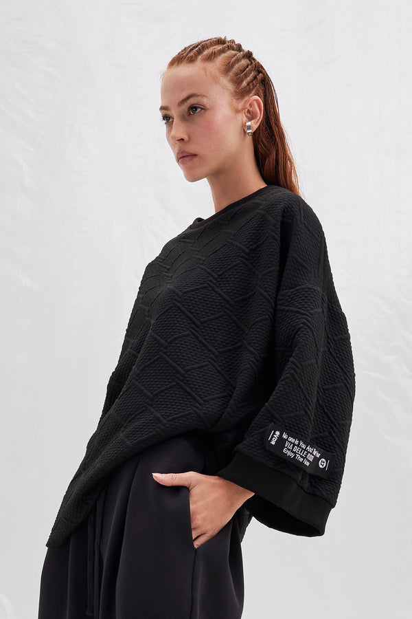 SİYAH SWEATSHIRT 14065