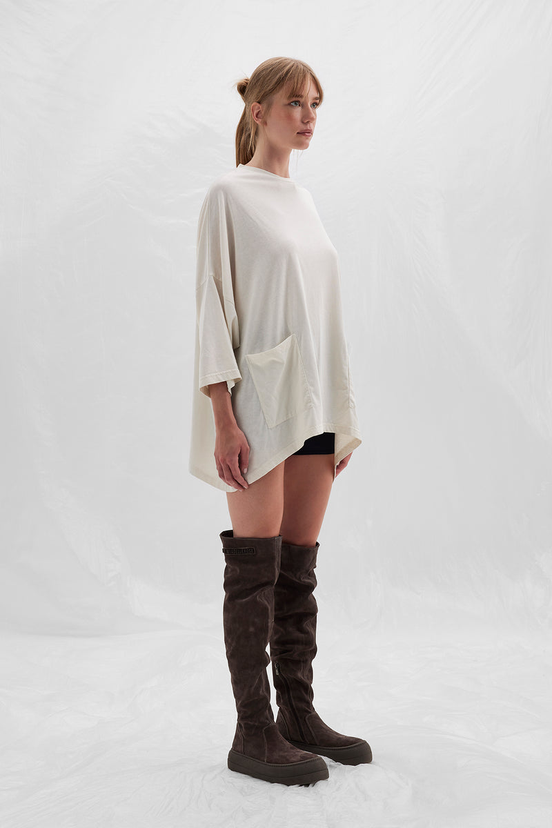 KREM UZUN T-SHIRT 14096