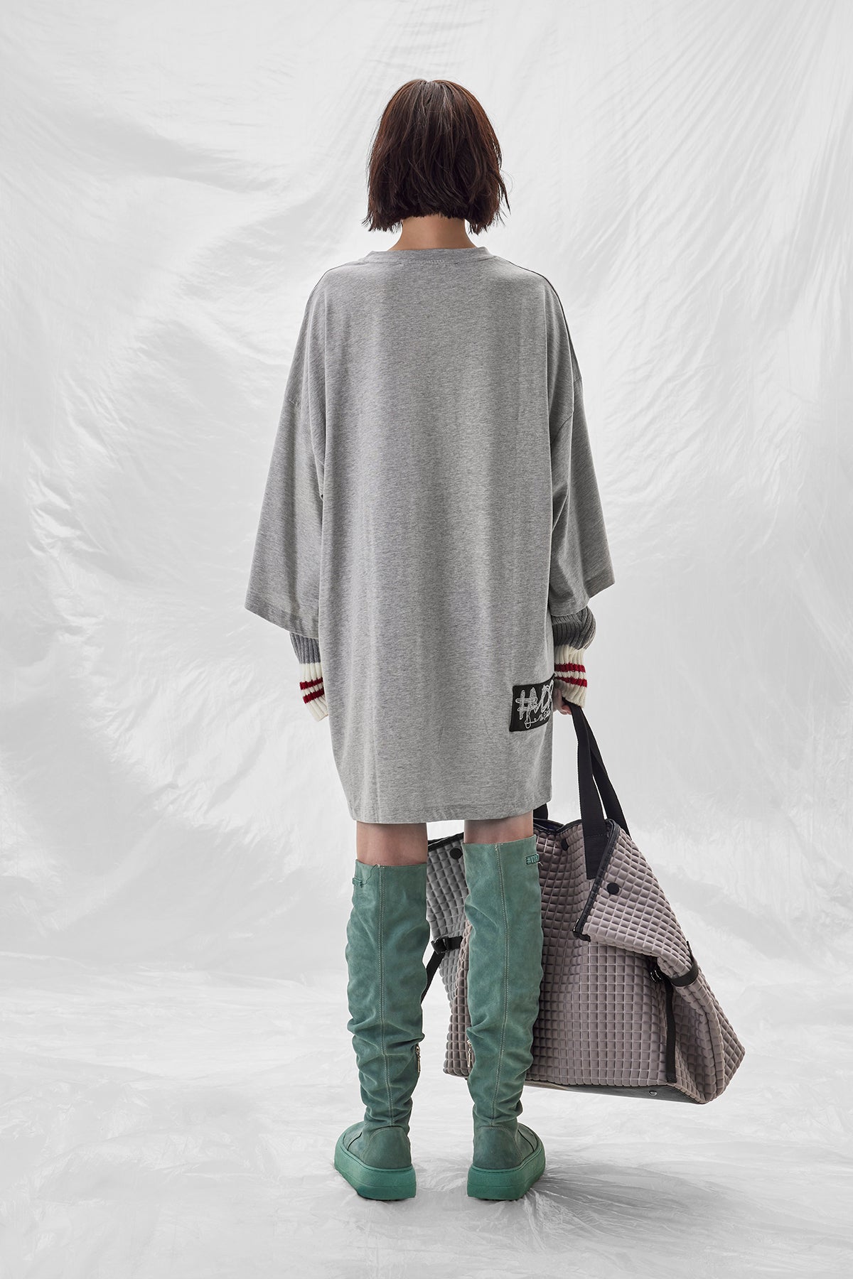 Gri Melanj  Tunik 14098