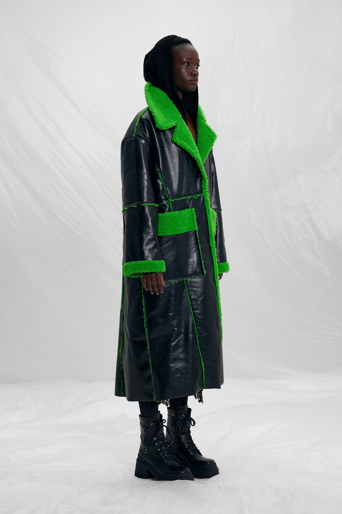 Siyah Yesil  Ceket 14242