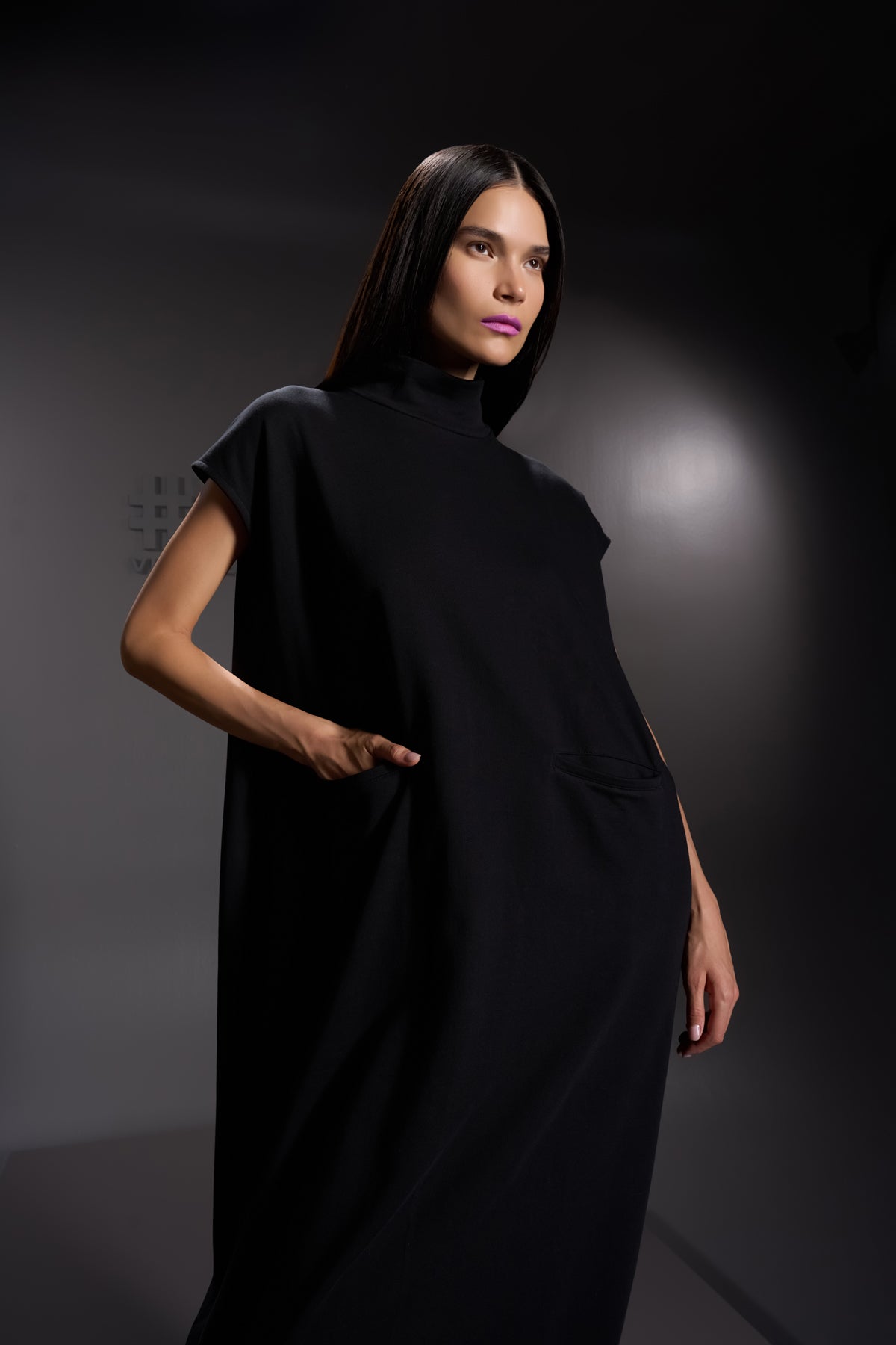 Siyah  Elbise 16079