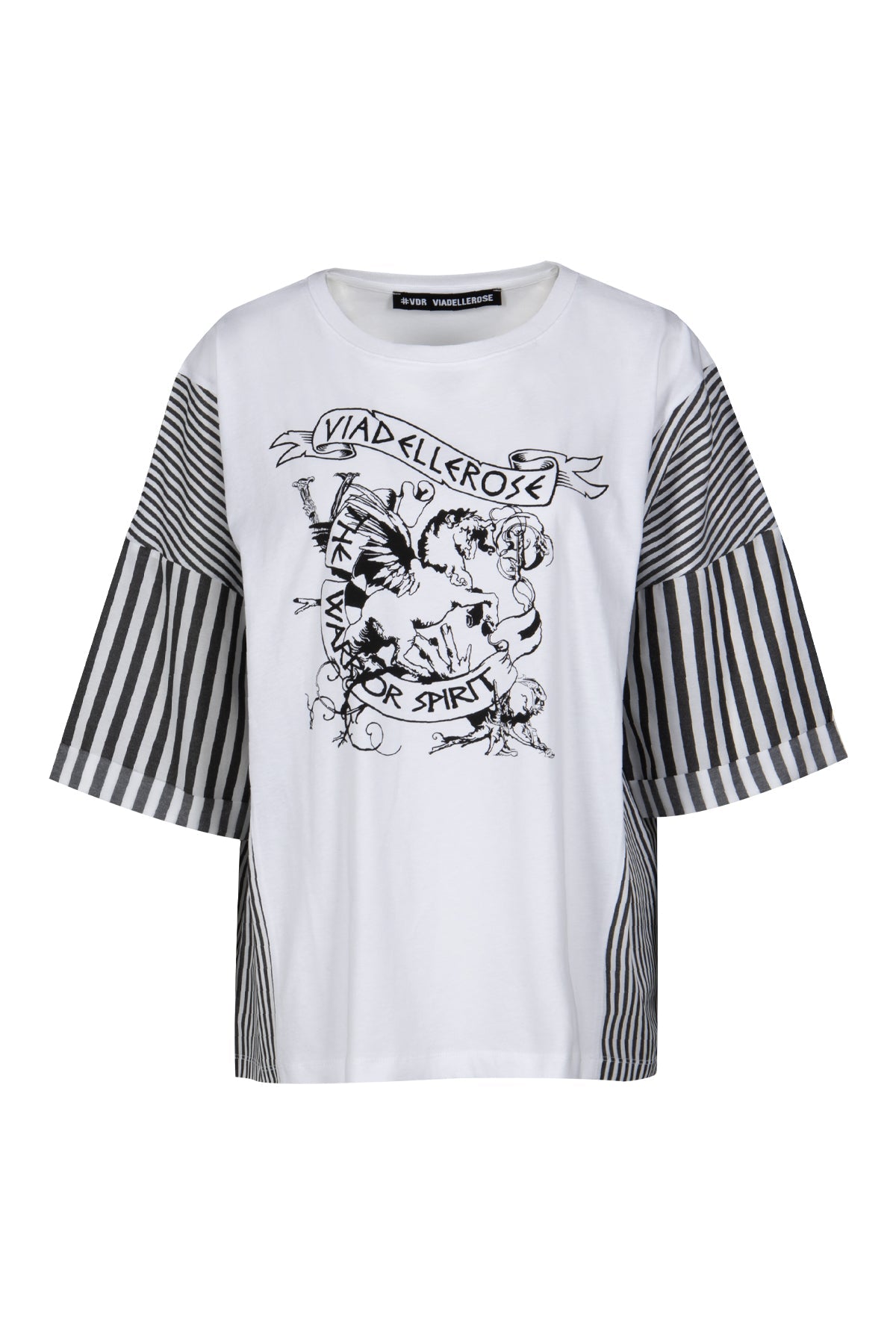 Beyaz Siyah  T-shirt 16085