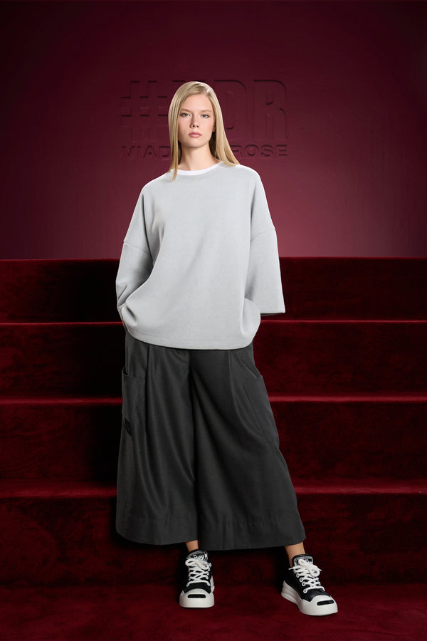 GRİ MELANJ SWEATSHIRT 16259