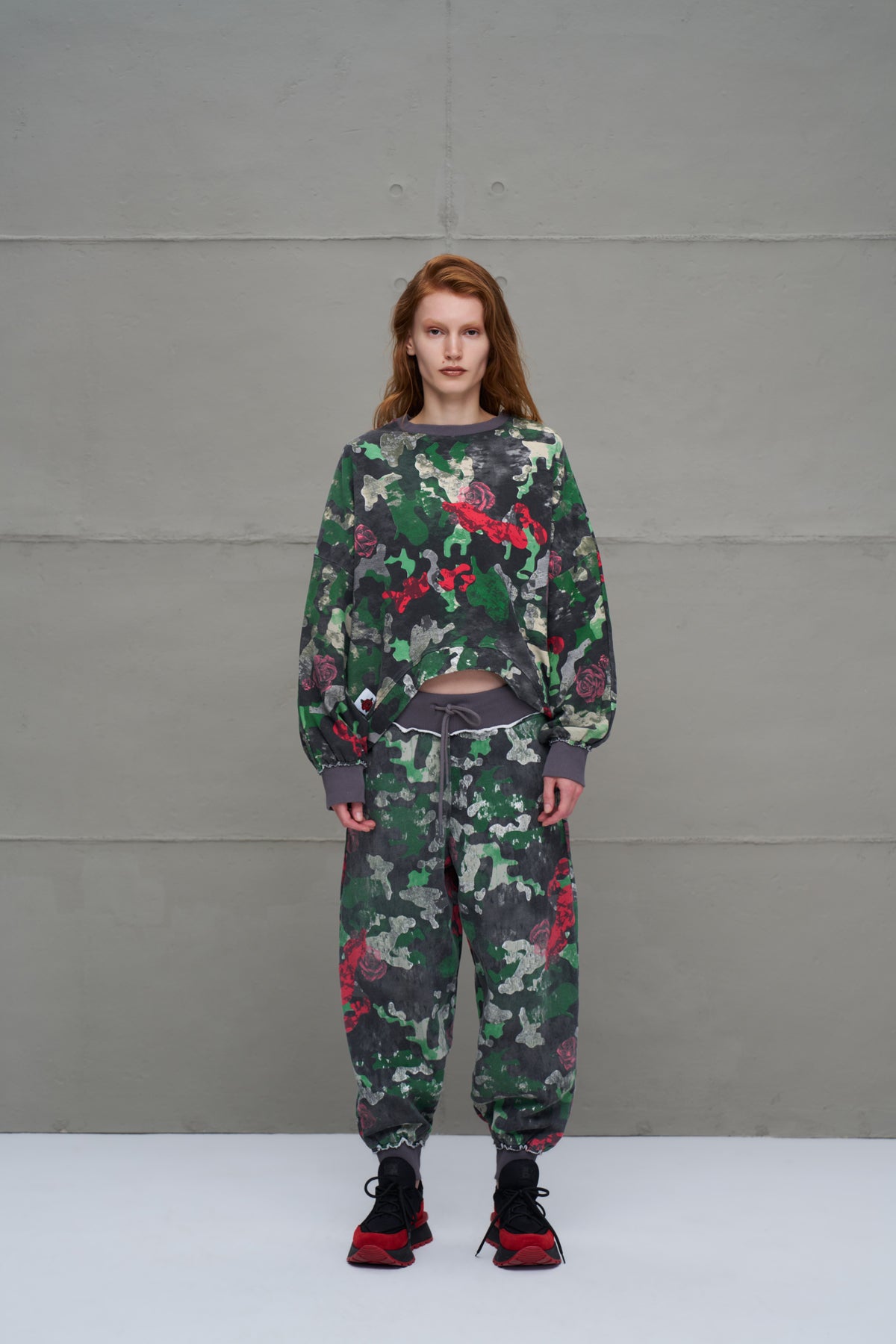 Camo Kamuflaj Desenli Oversize Sweatshirt 18024