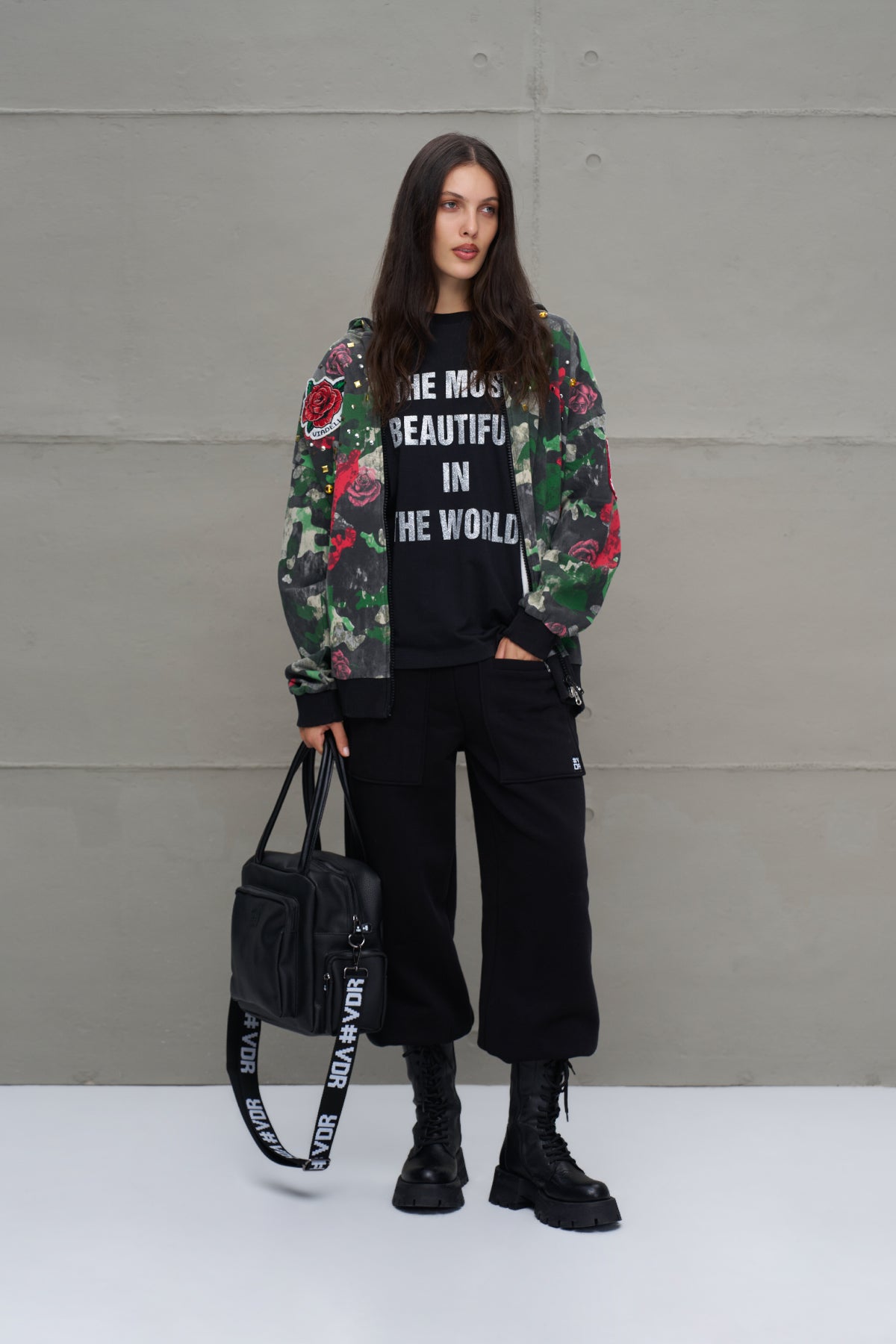 Camo Kamuflaj Desenli Oversize Kapüsonlu Sweatshirt 18026