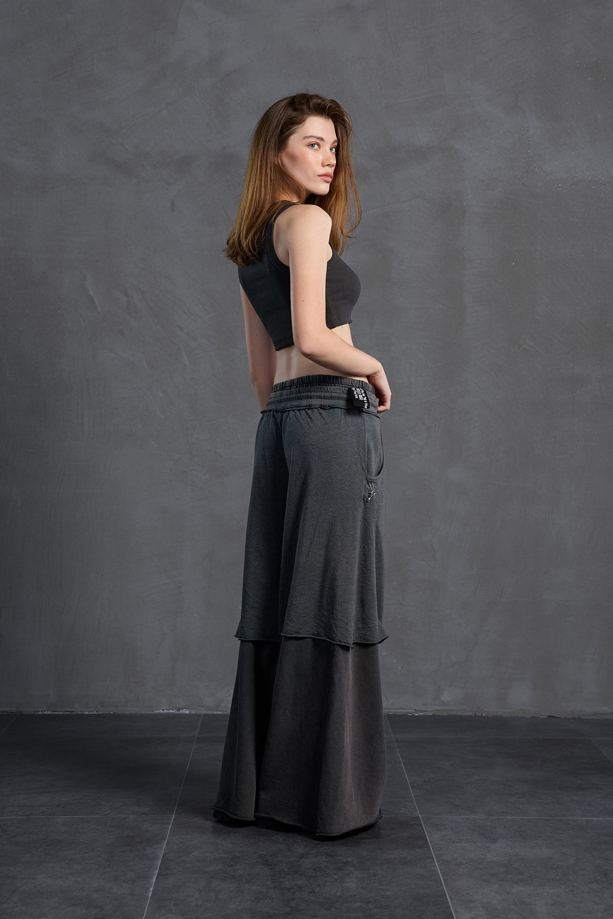 Siyah Oversize Pantolon 18040