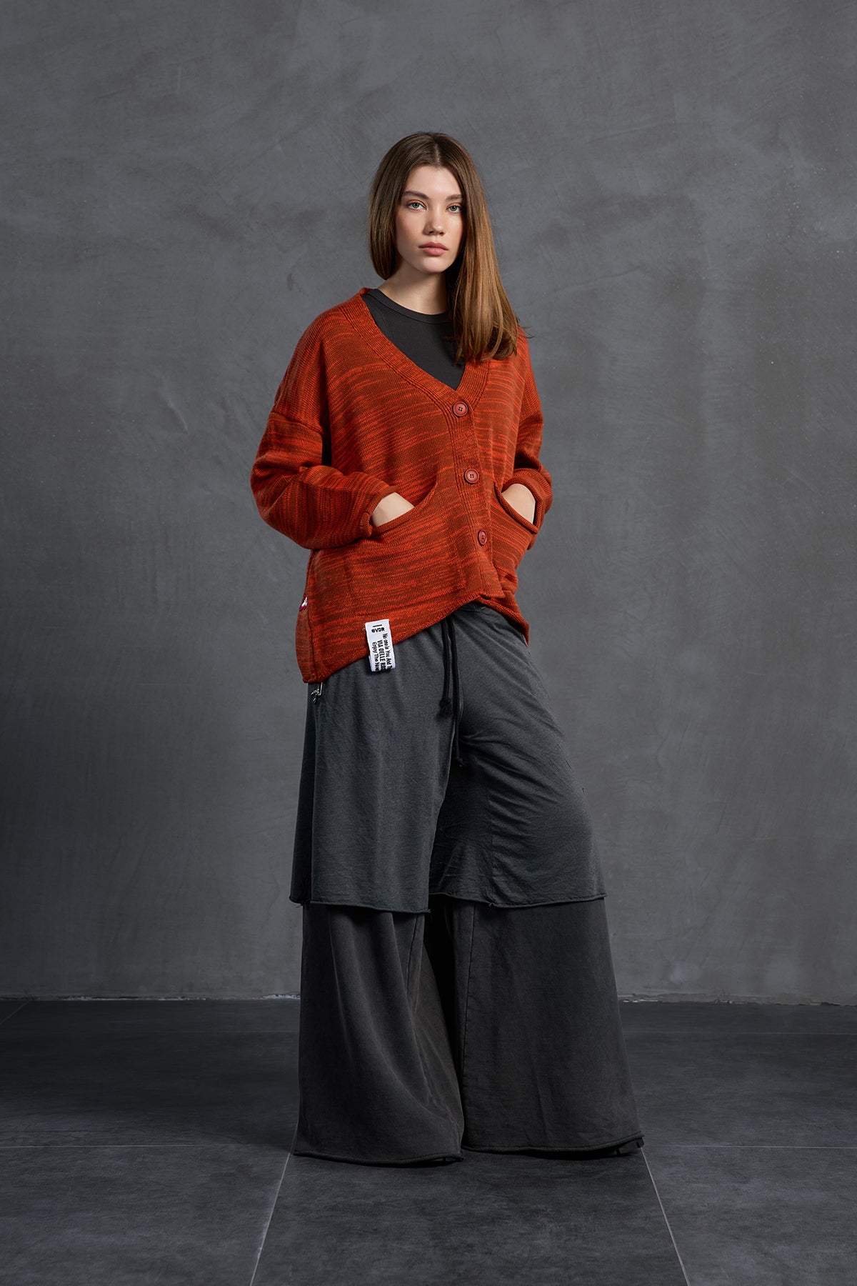 Siyah Oversize Pantolon 18040
