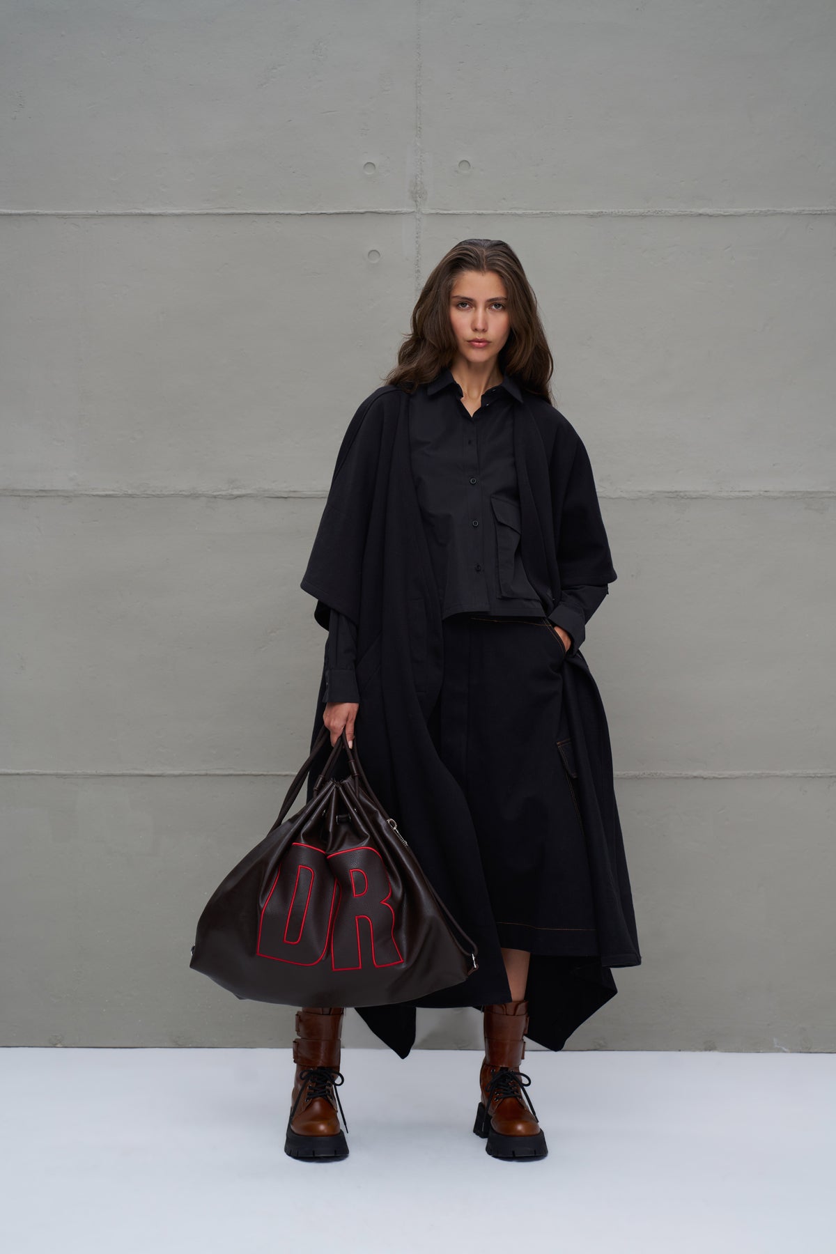 Siyah Oversize Hirka 18047