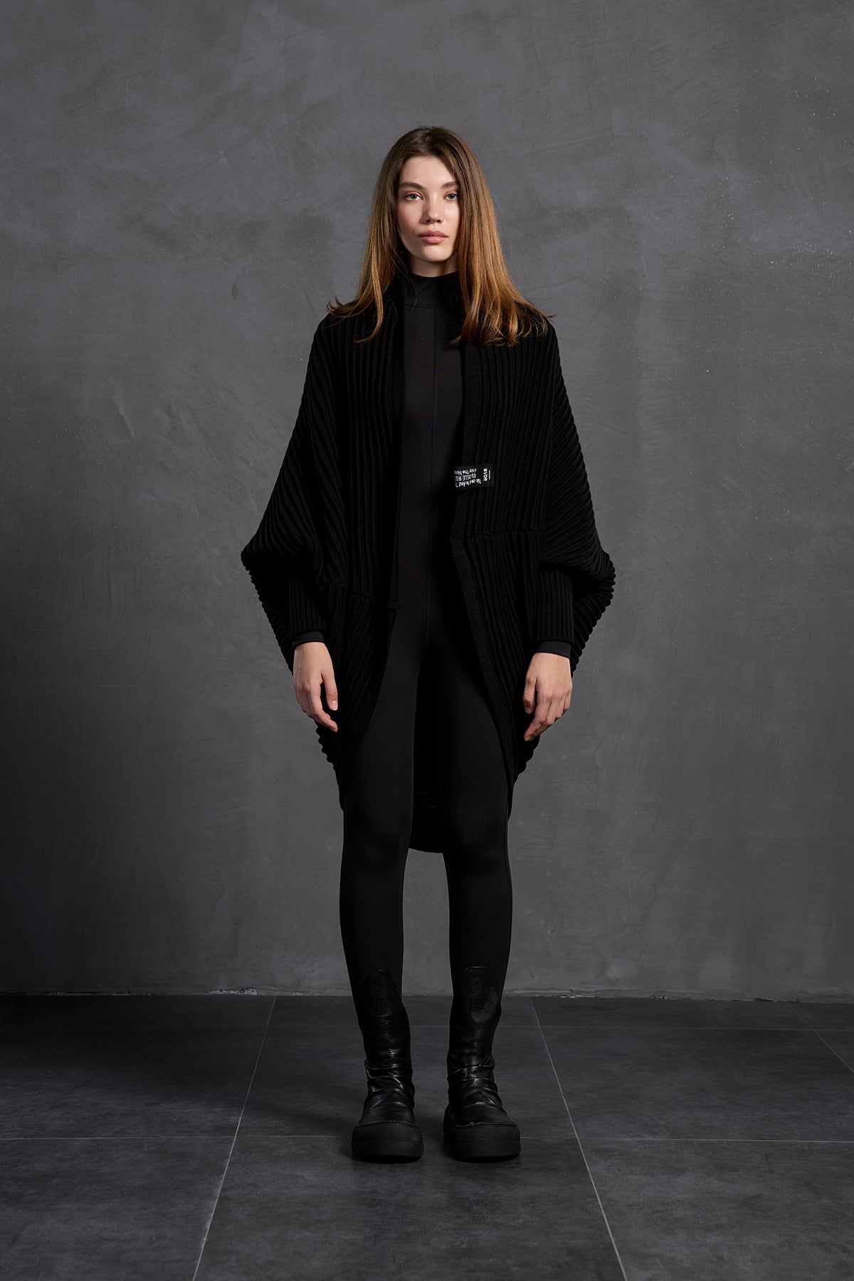 Siyah Oversize Hirka 18072