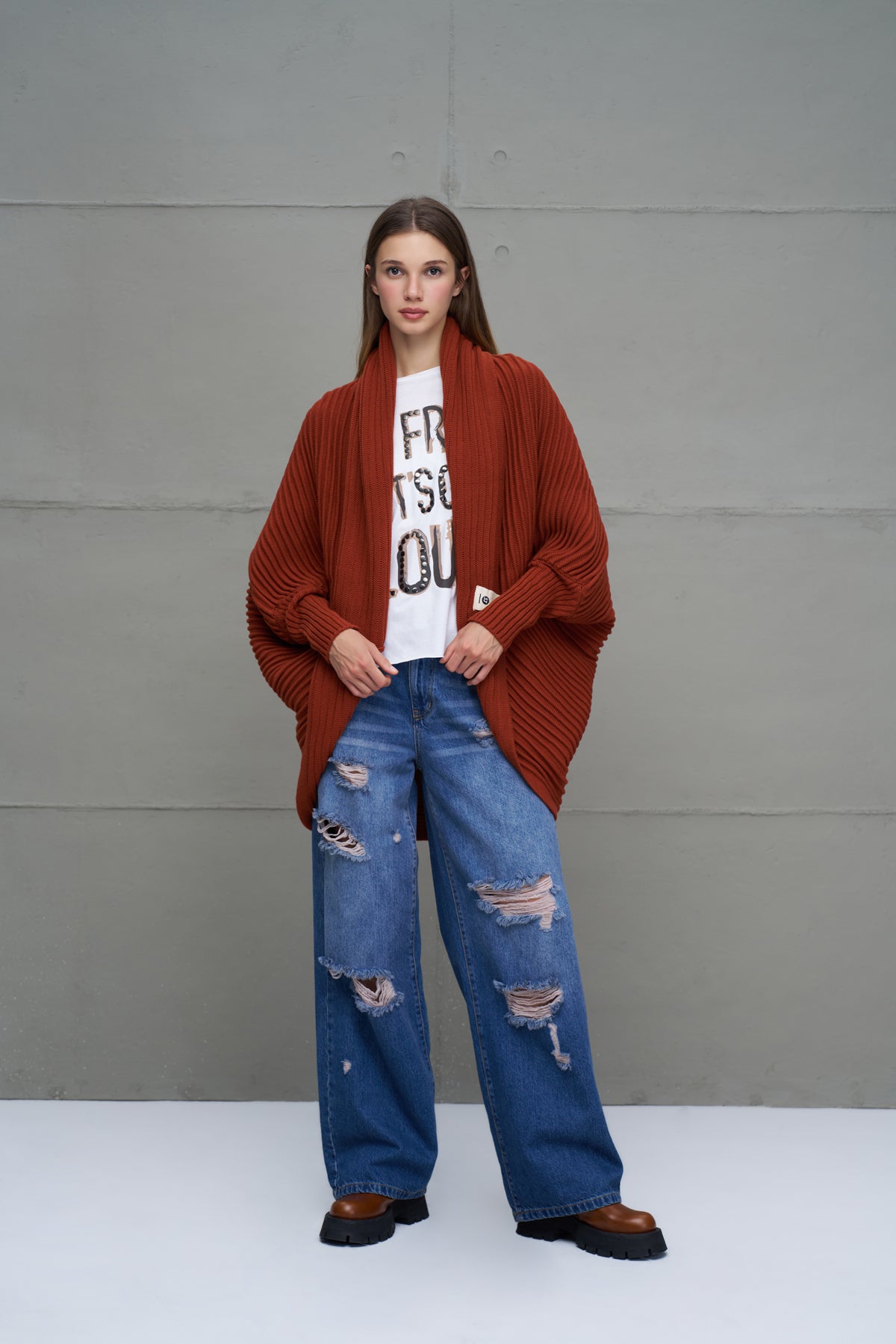 Bordo Oversize Triko Hirka 18072