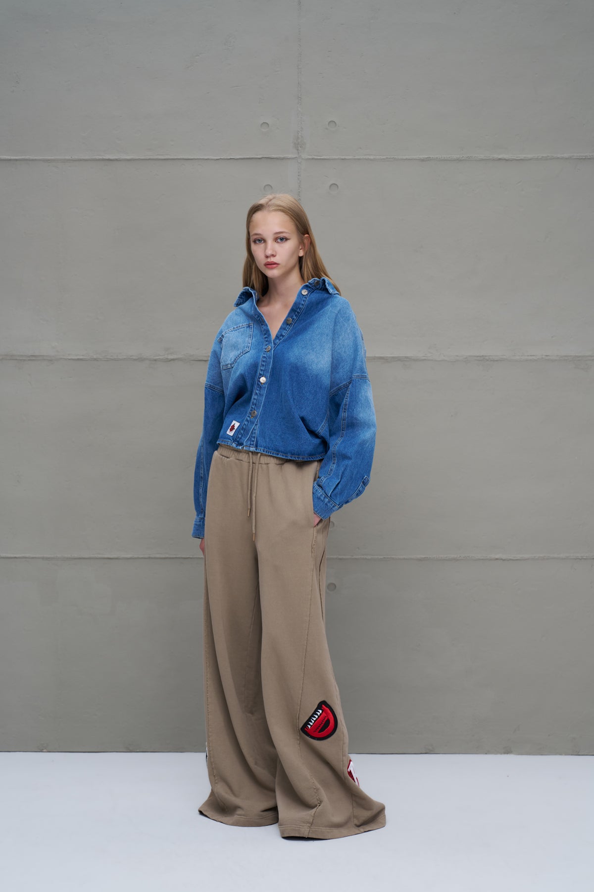 Mavi Önü Uzun Arkasi Kisa Denim Ceket 18092