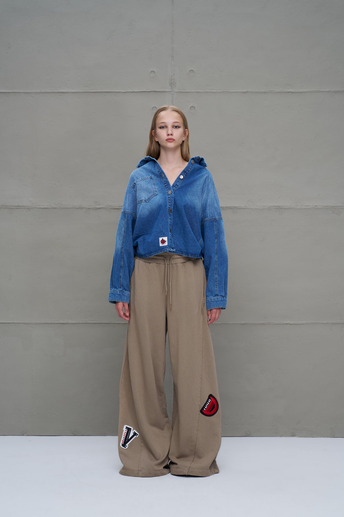 Mavi Önü Uzun Arkasi Kisa Denim Ceket 18092