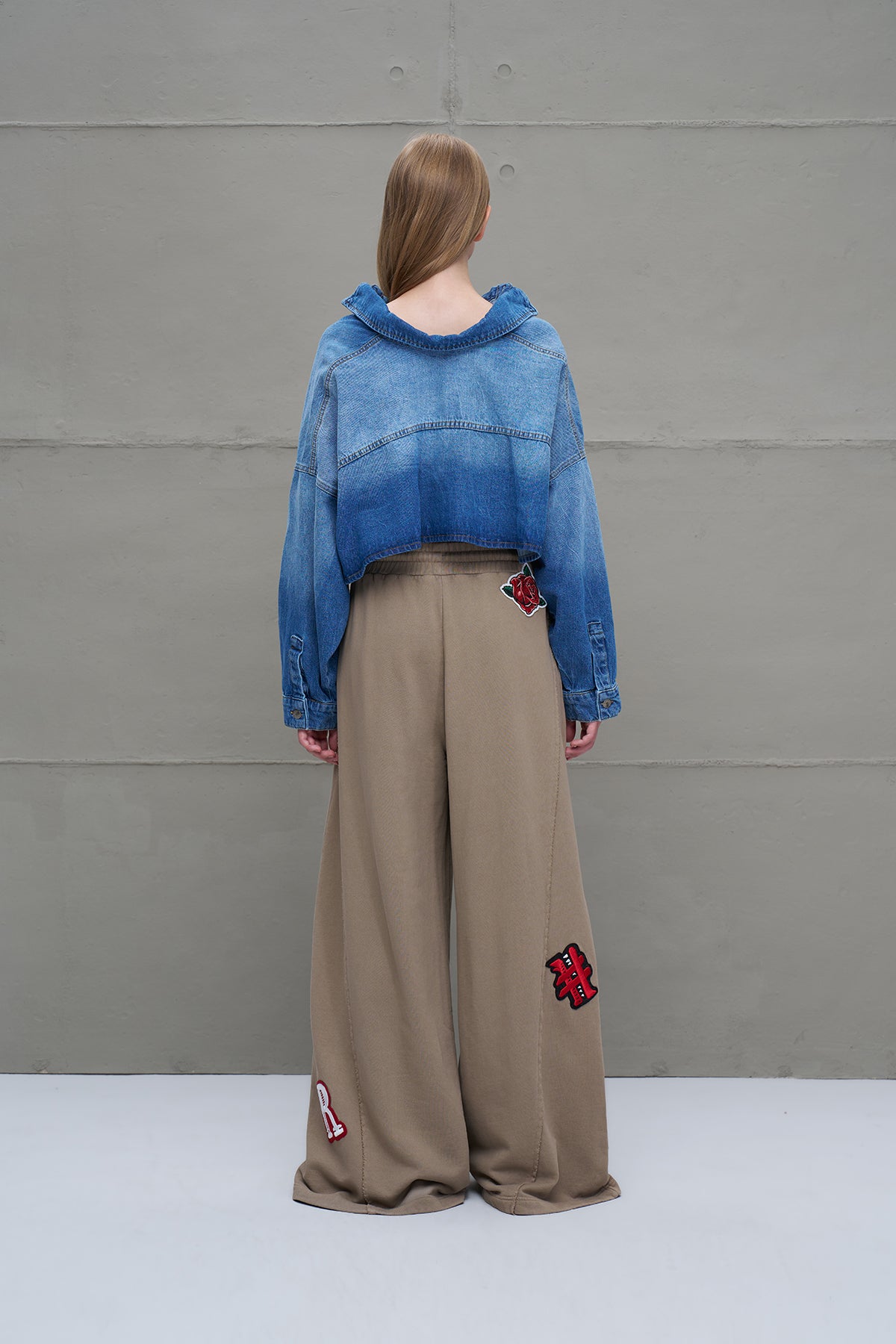 Mavi Önü Uzun Arkasi Kisa Denim Ceket 18092