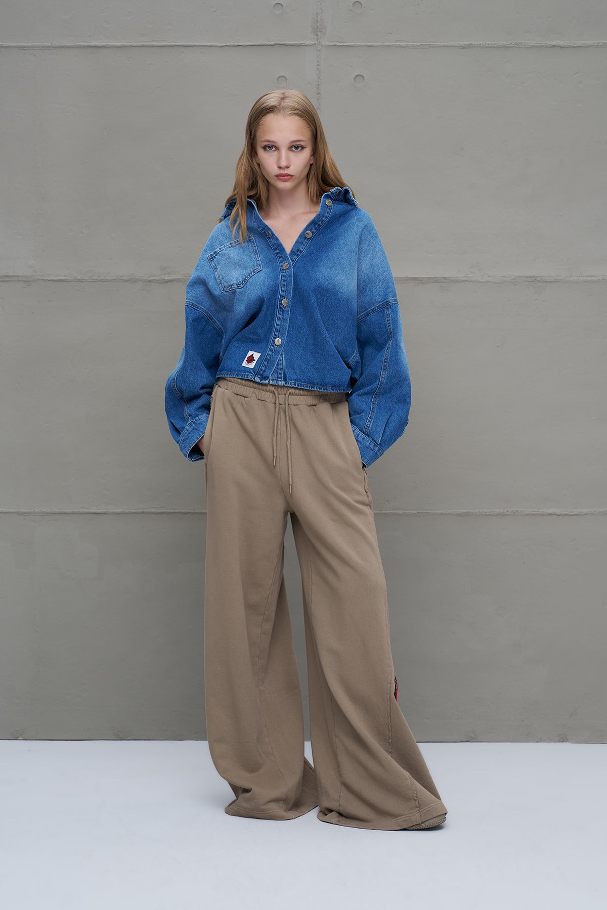 Bej Oversize Esofman Pantolon 18158