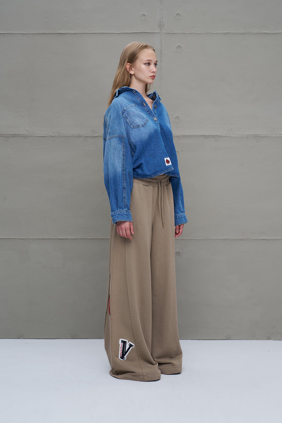 Bej Oversize Esofman Pantolon 18158
