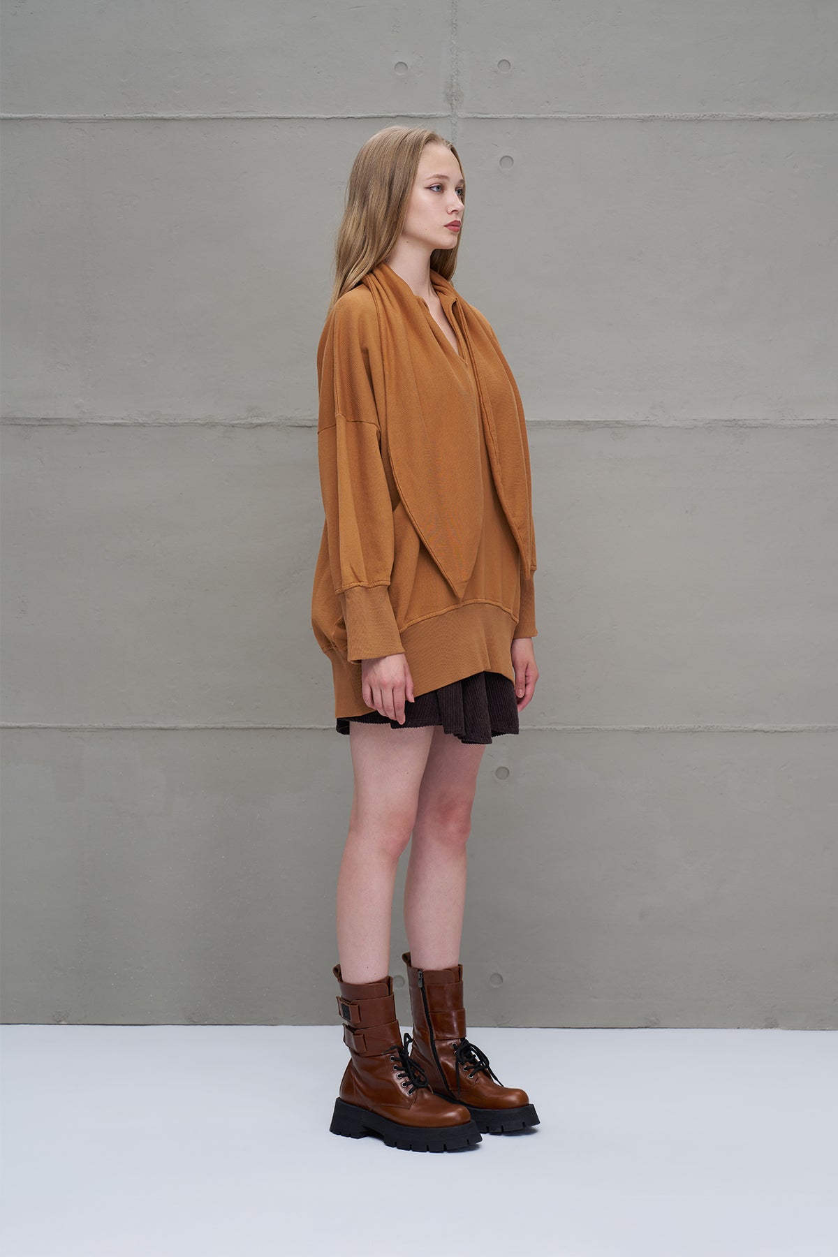 Taba Sal Detayli Oversize Sweatshirt 18162