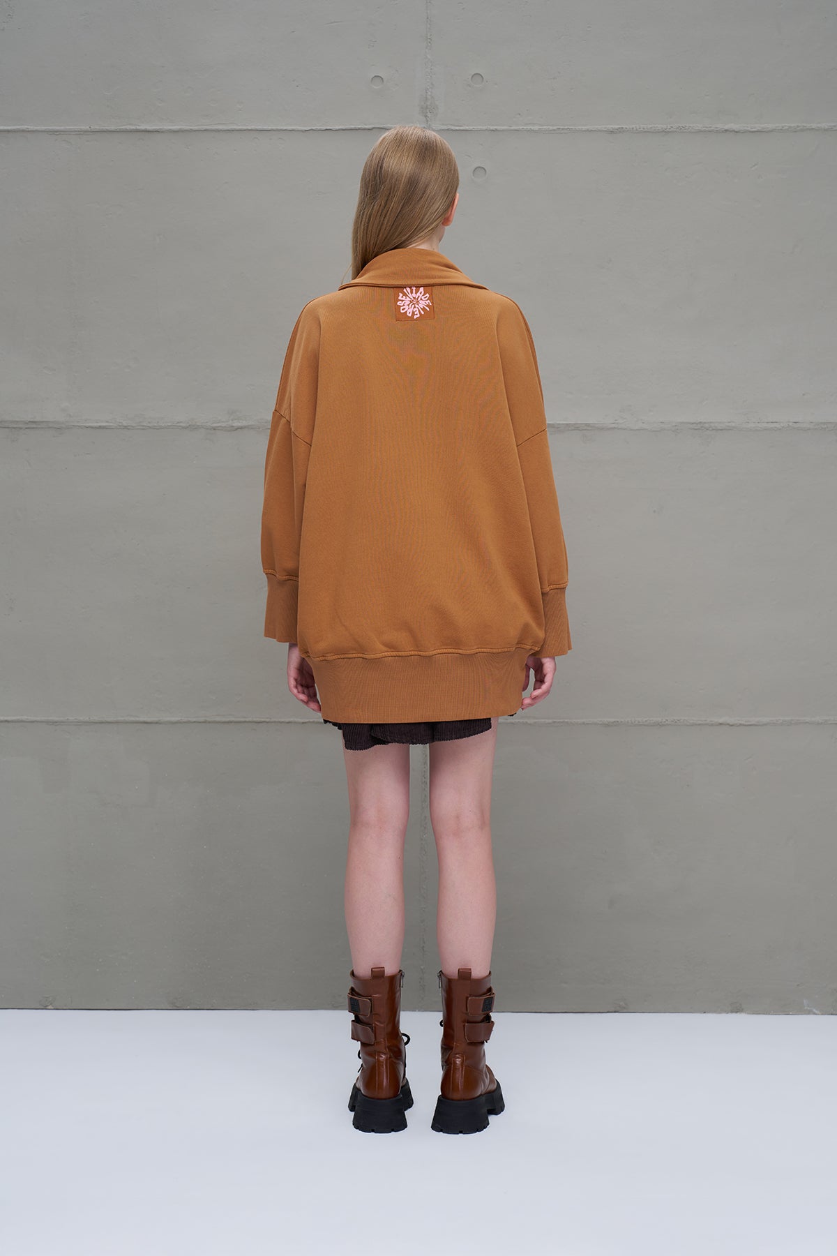 Taba Sal Detayli Oversize Sweatshirt 18162