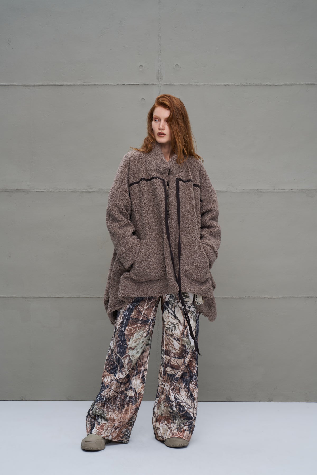 Taba Kürk Görünümlü Oversize Hirka 18184