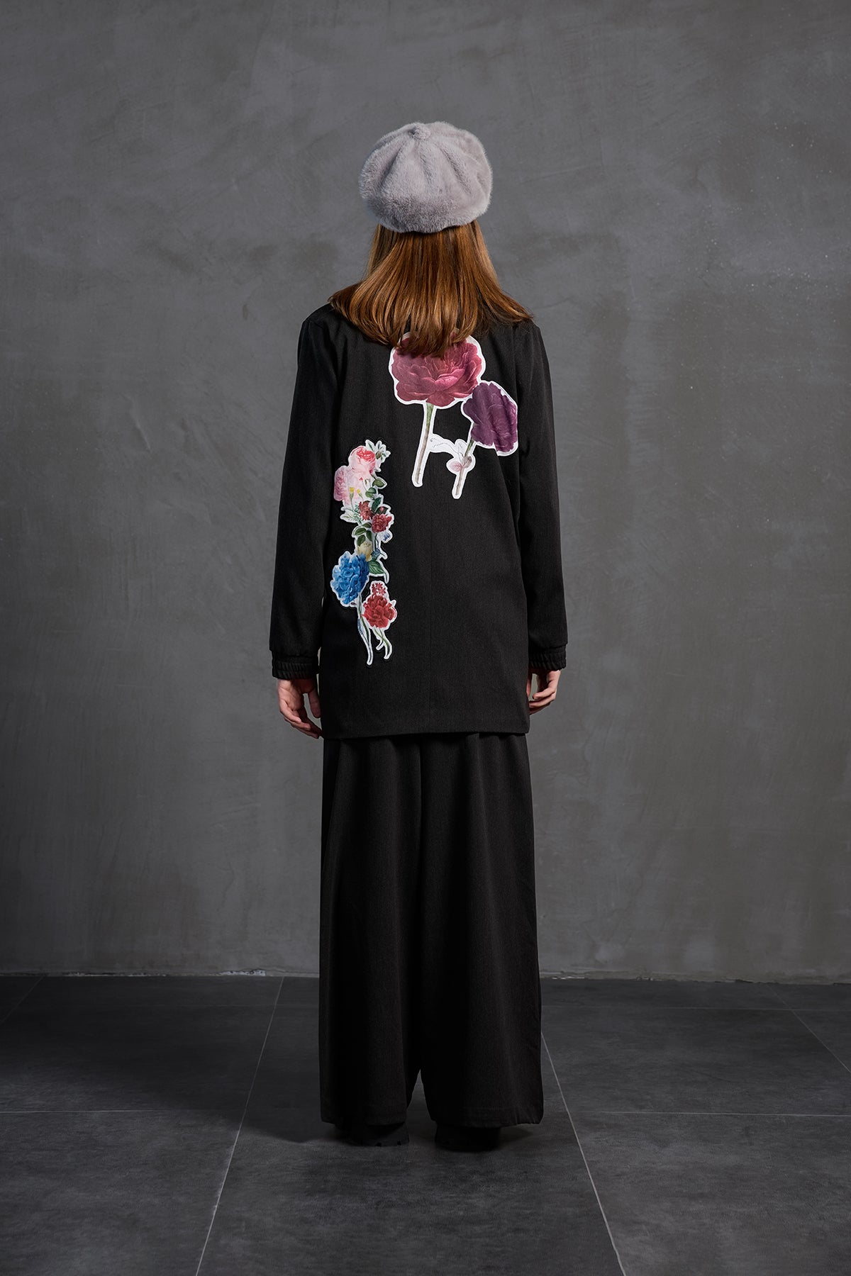 Siyah Baskili Ceket 18211