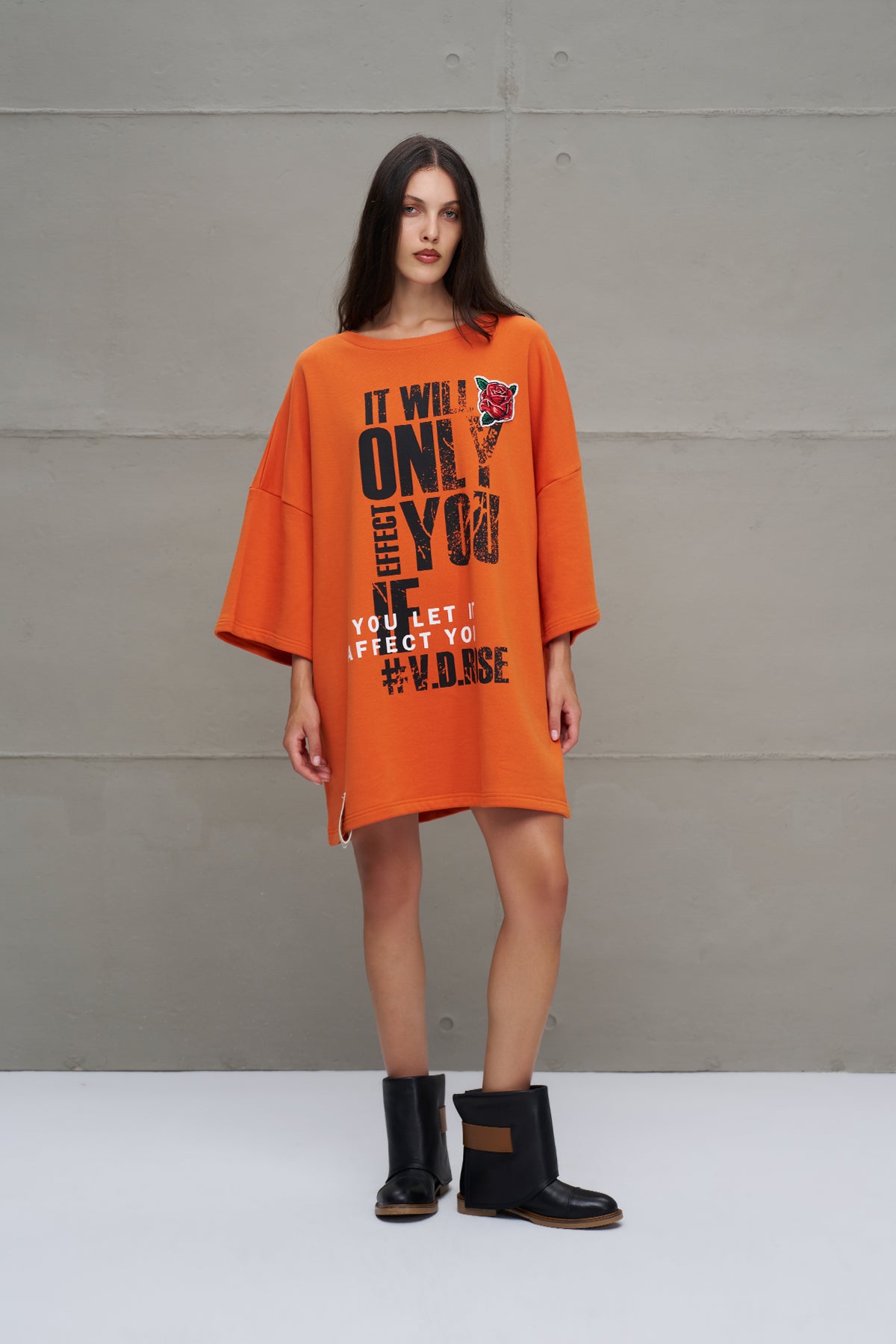 Turuncu Oversize Sweatshirt 18215