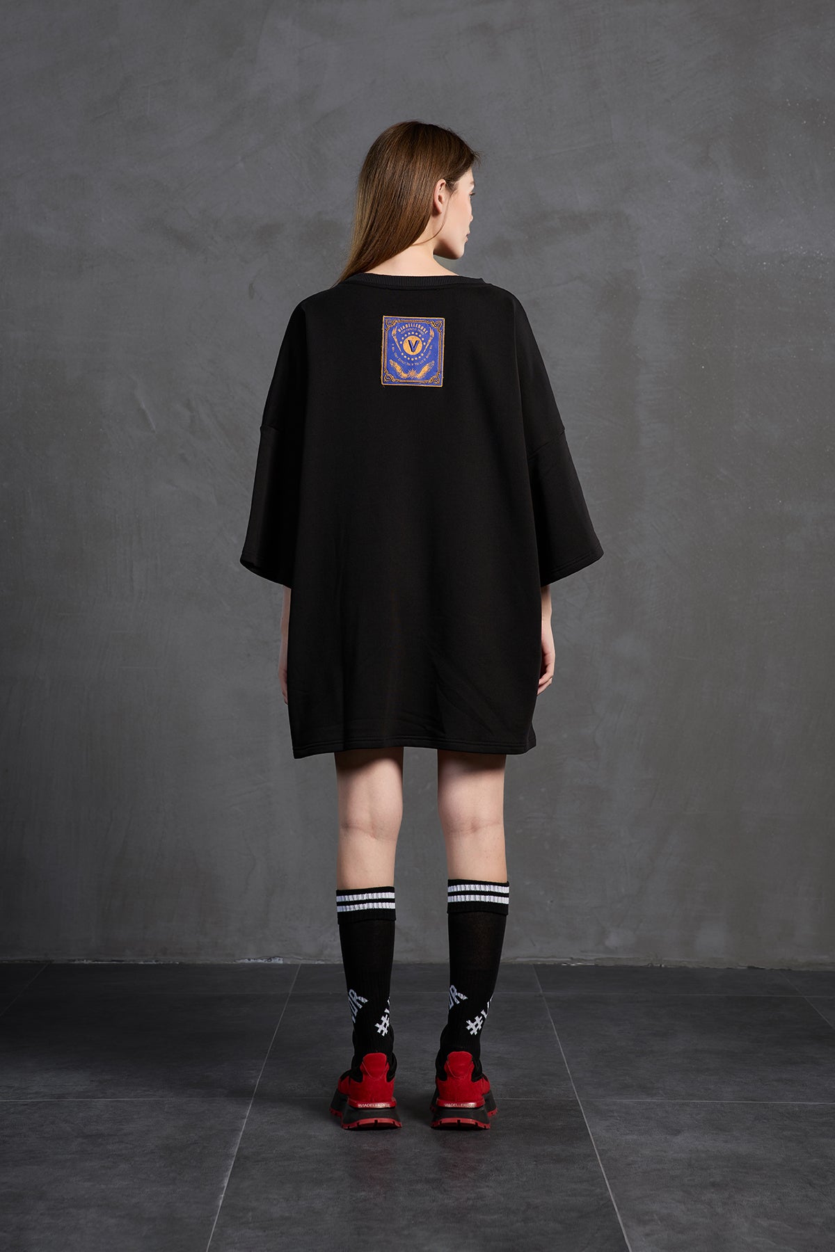 Siyah Oversize Sweatshirt 18215