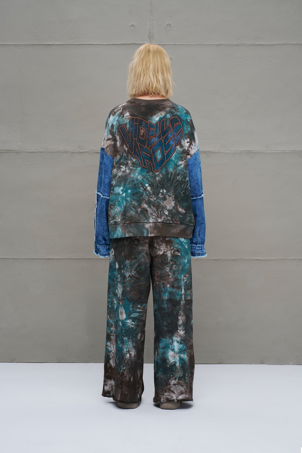 Kahverengi Yesil Batik Oversize Esofman Pantolon 18222