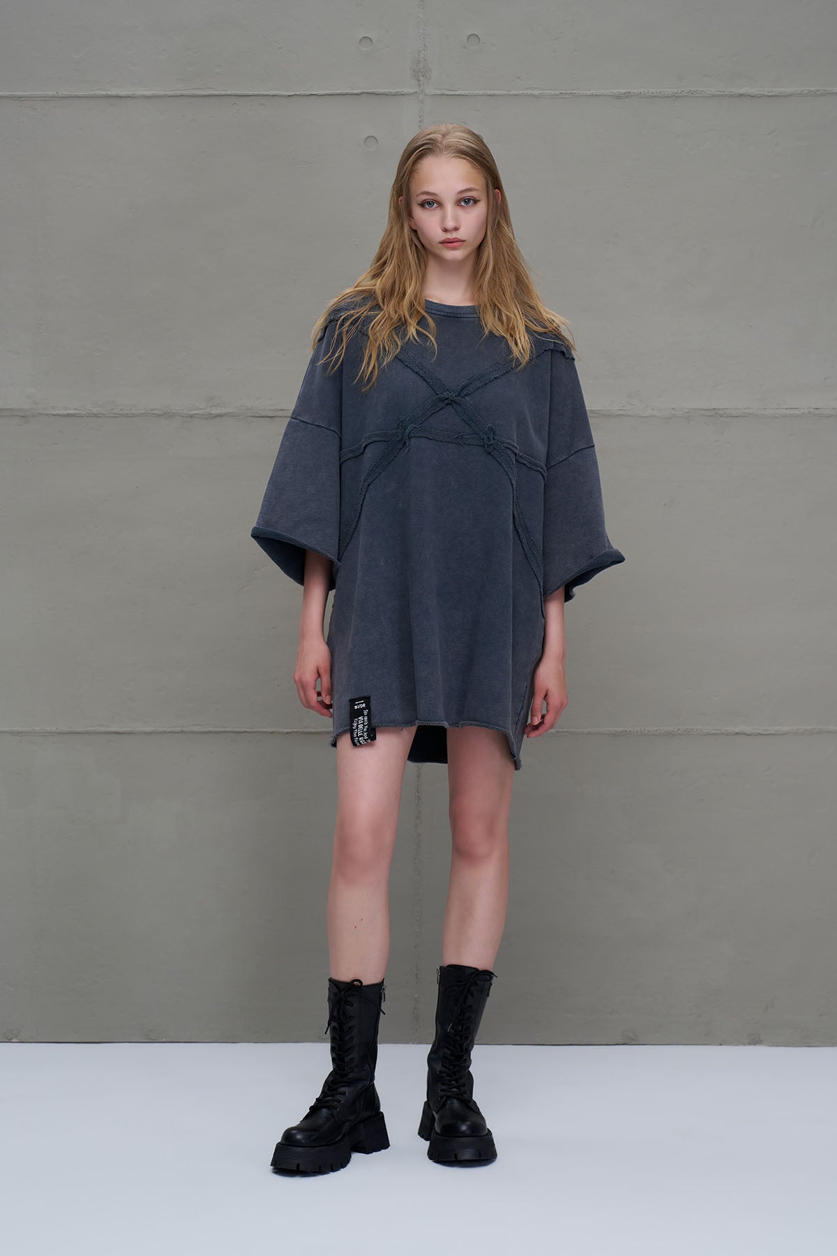 Antrasit Oversize Sweatshirt 18233