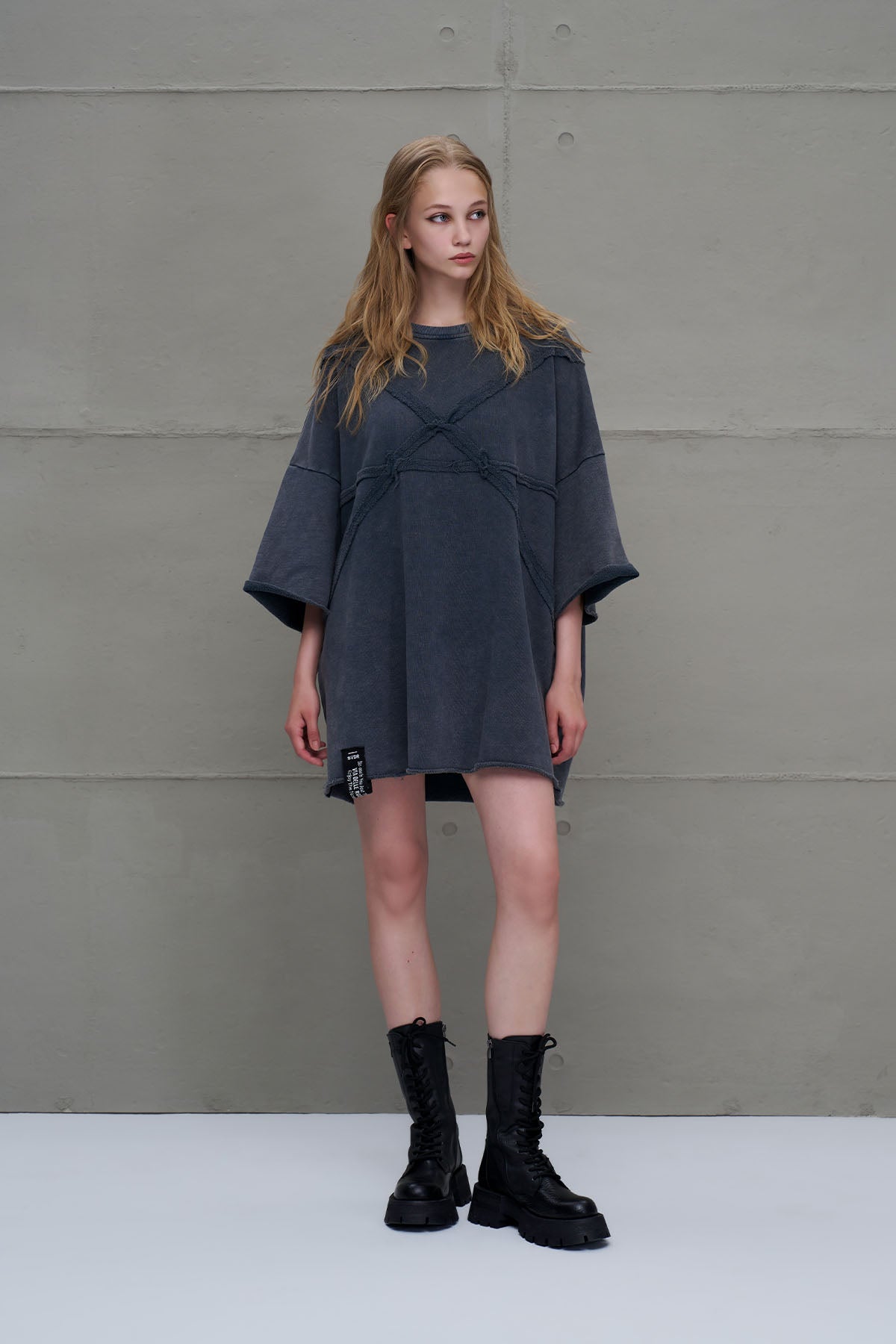 Antrasit Oversize Sweatshirt 18233