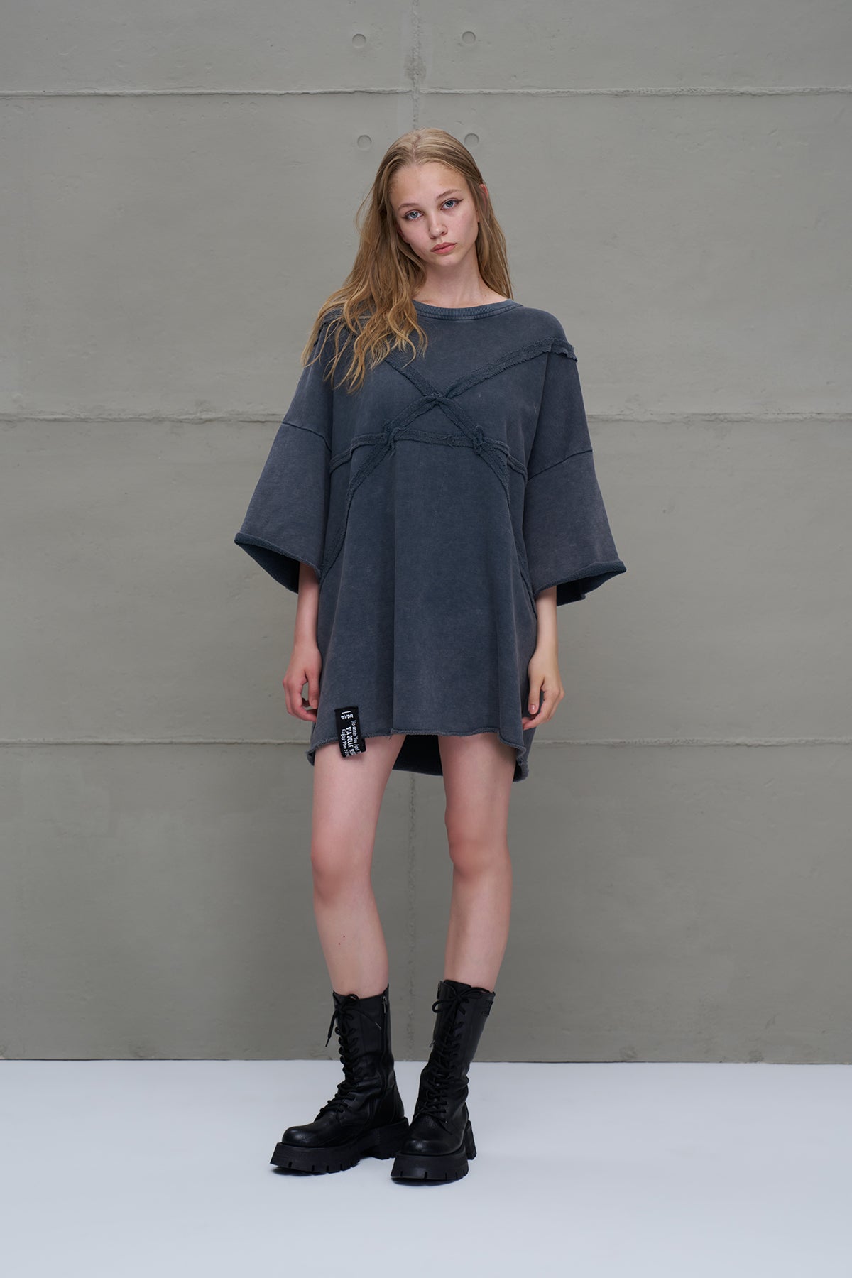 Antrasit Oversize Sweatshirt 18233