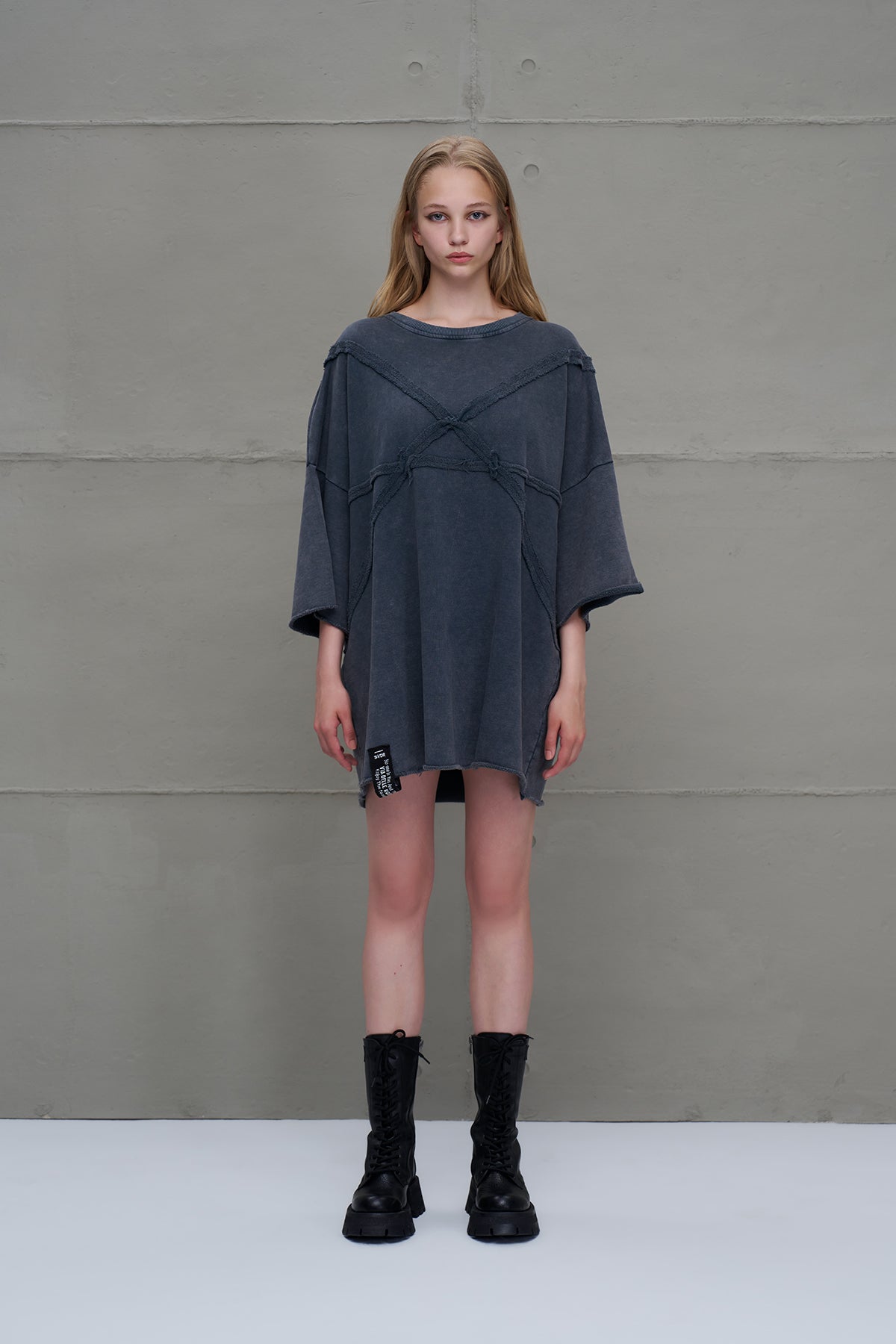 Antrasit Oversize Sweatshirt 18233