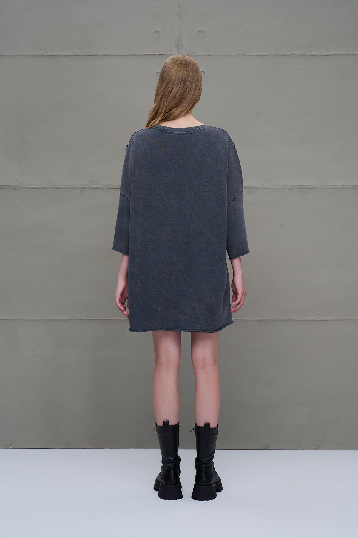 Antrasit Oversize Sweatshirt 18233