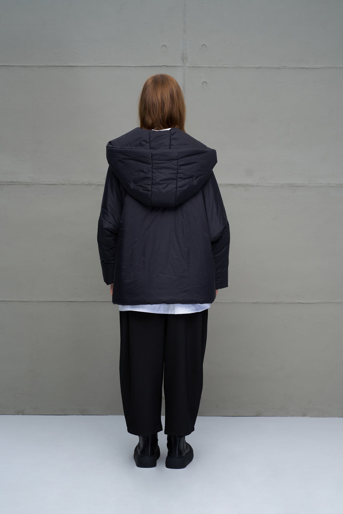 Siyah Asimetrik Oversize Sisme Ceket 18256