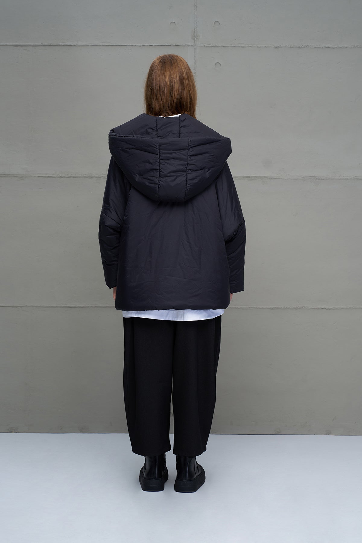 Siyah Asimetrik Oversize Sisme Ceket 18256