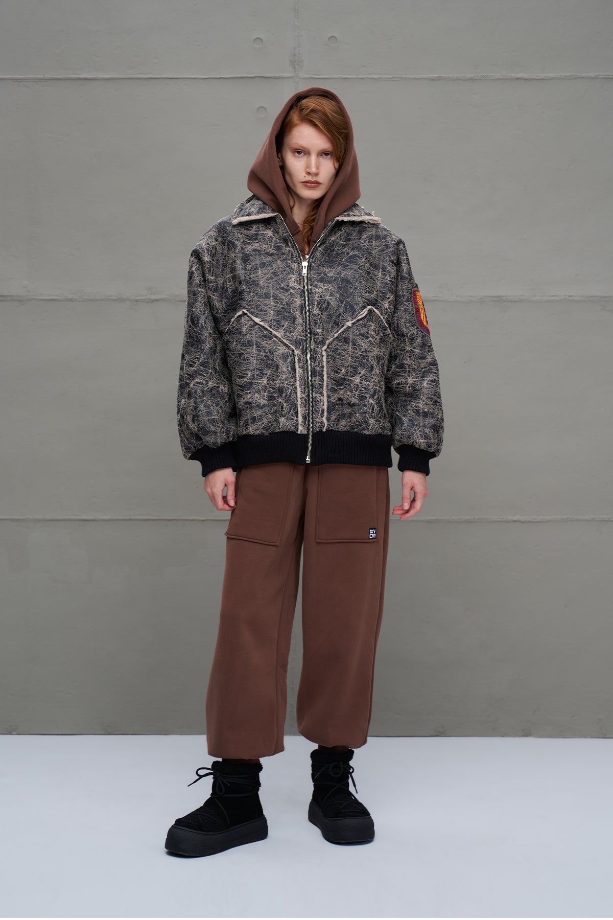 Siyah Oversize Pilot Ceket 18258
