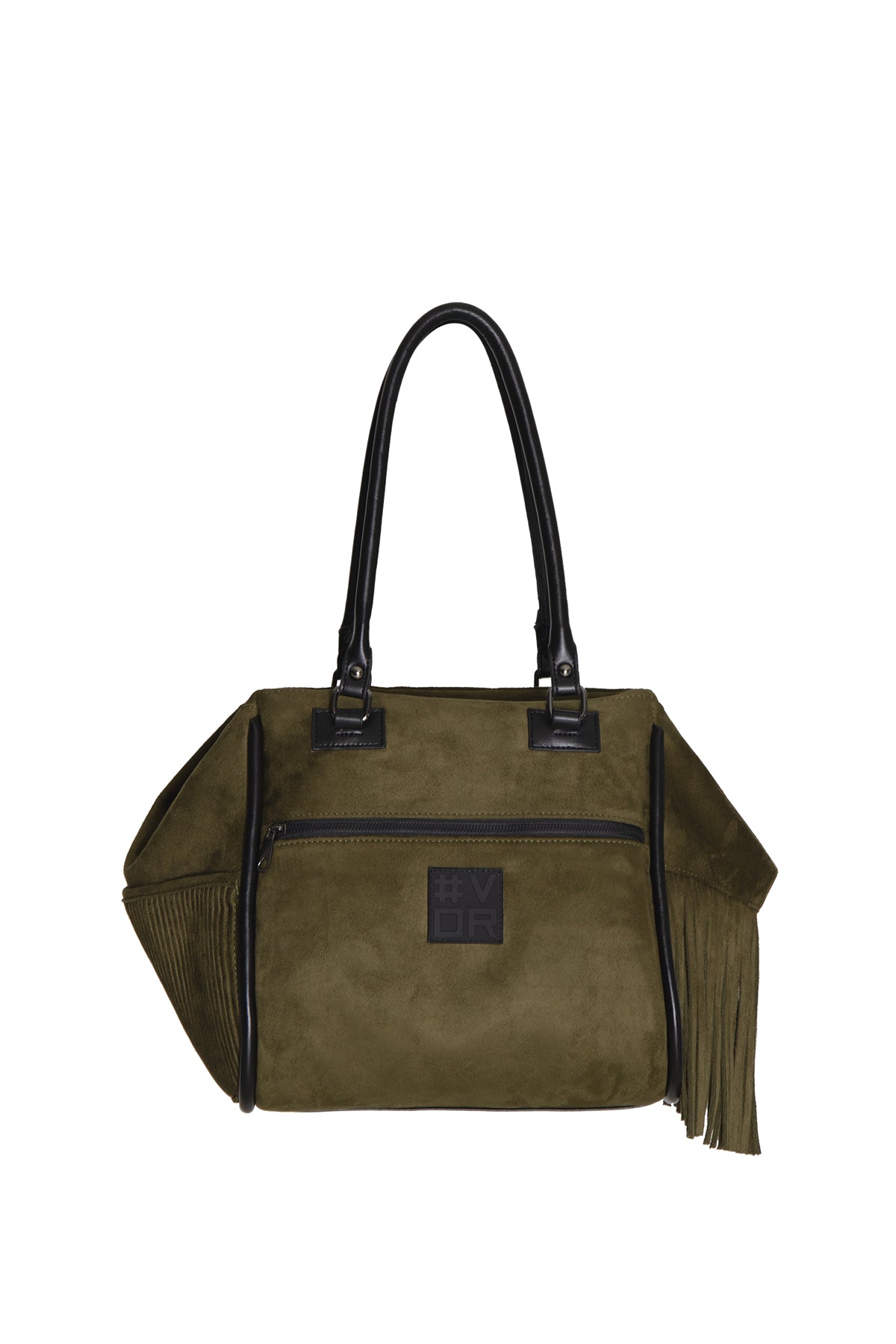 Kahverengi Püsküllü Süet Görünümlü Omuz Çanta Willer