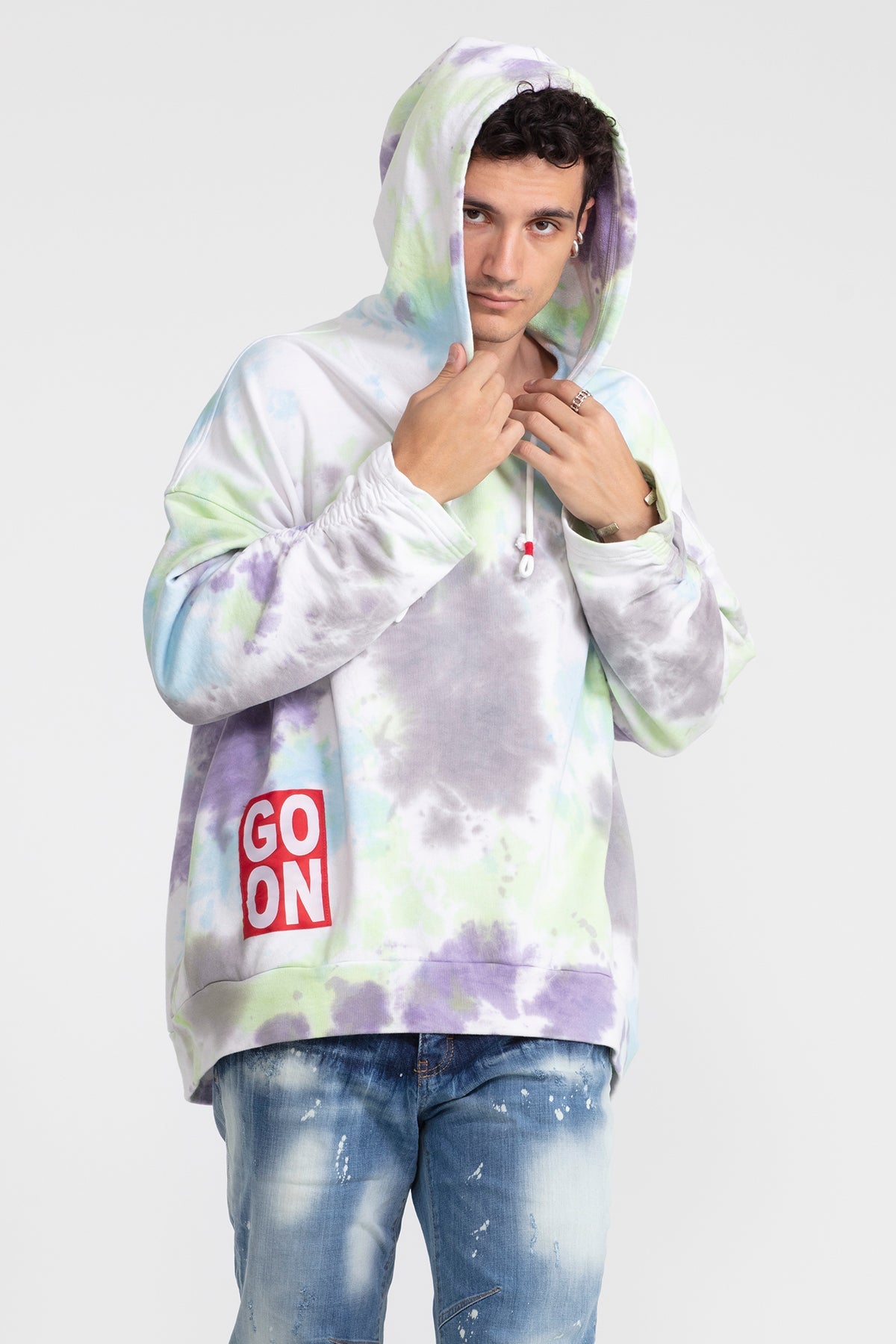 Çok Renkli Batik  Sweatshirt 1008