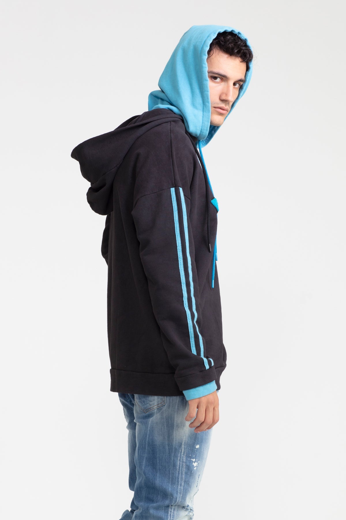 Siyah Mavi  Sweatshirt 1016