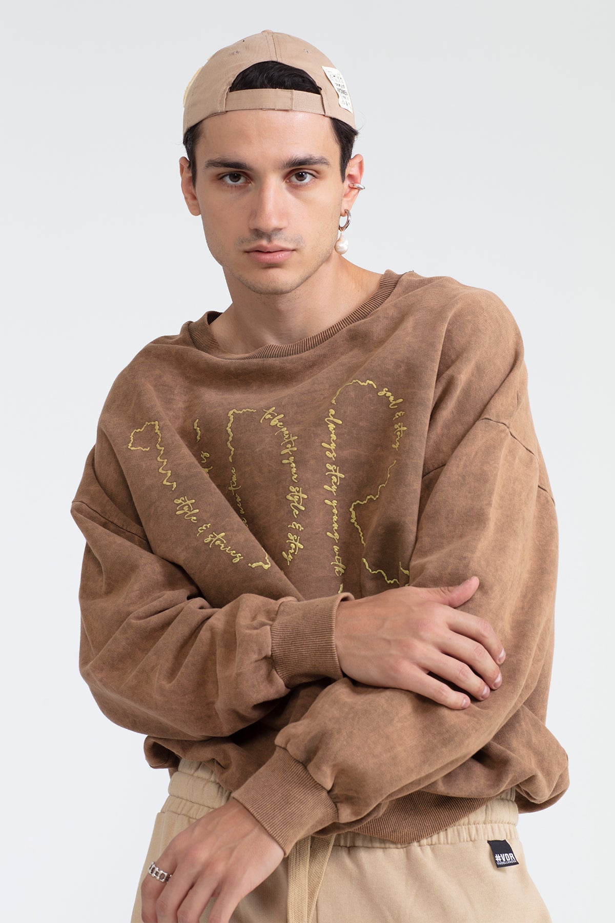 Kahverengi  Sweatshirt 1019