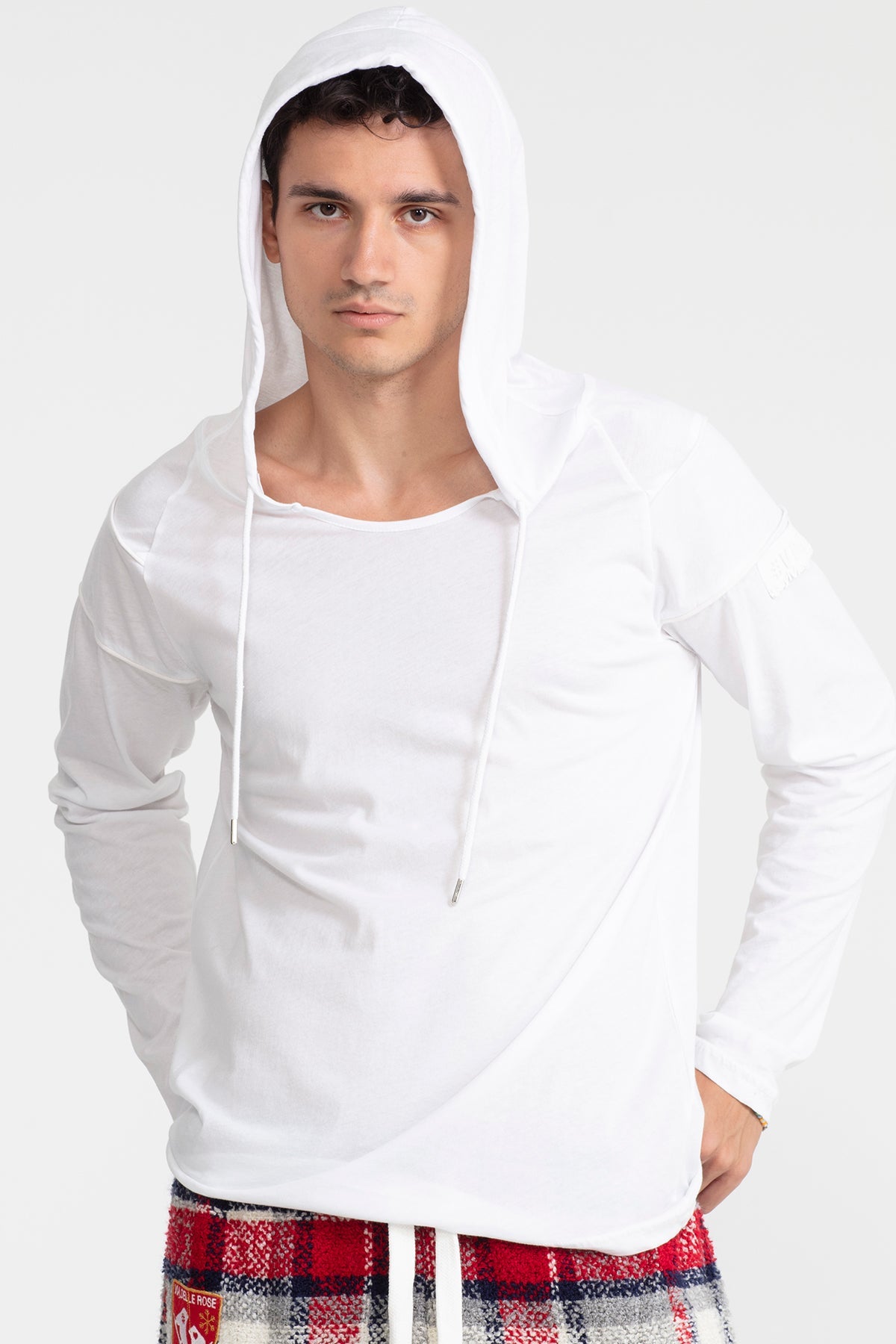 Beyaz  Uzun T-shirt 1052