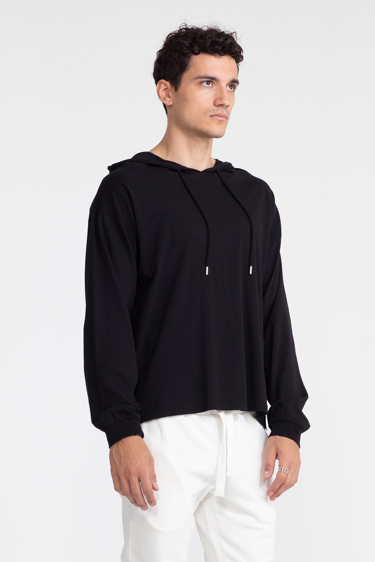 Siyah  Uzun T-shirt 1055