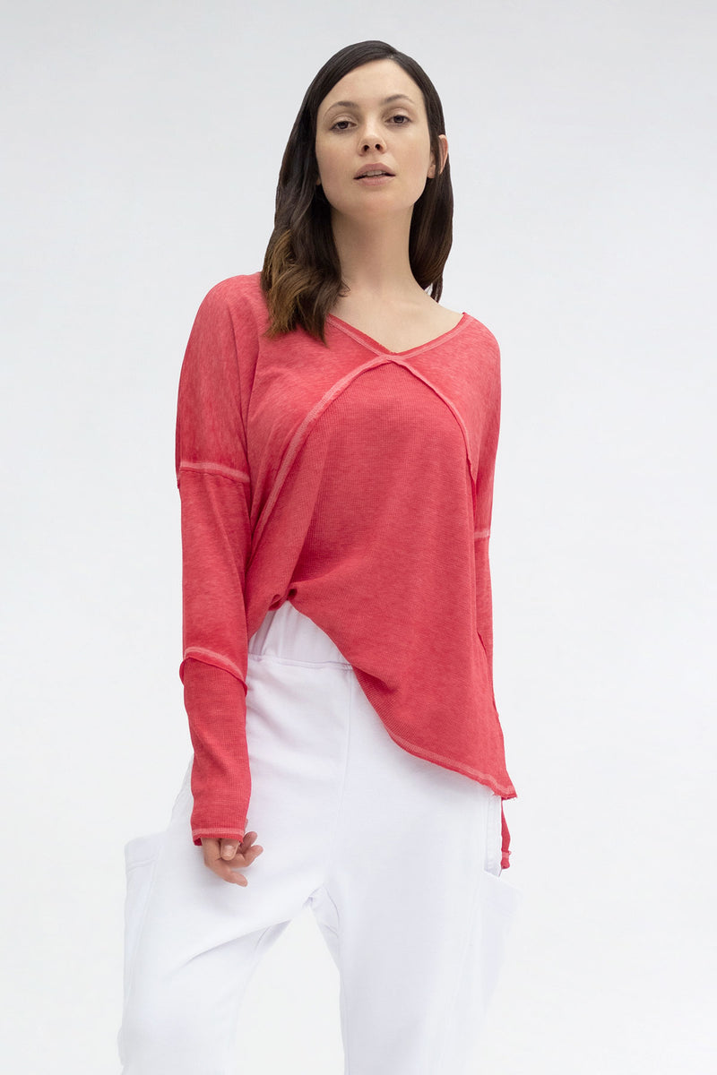 KIRMIZI UZUN T-SHIRT 3168