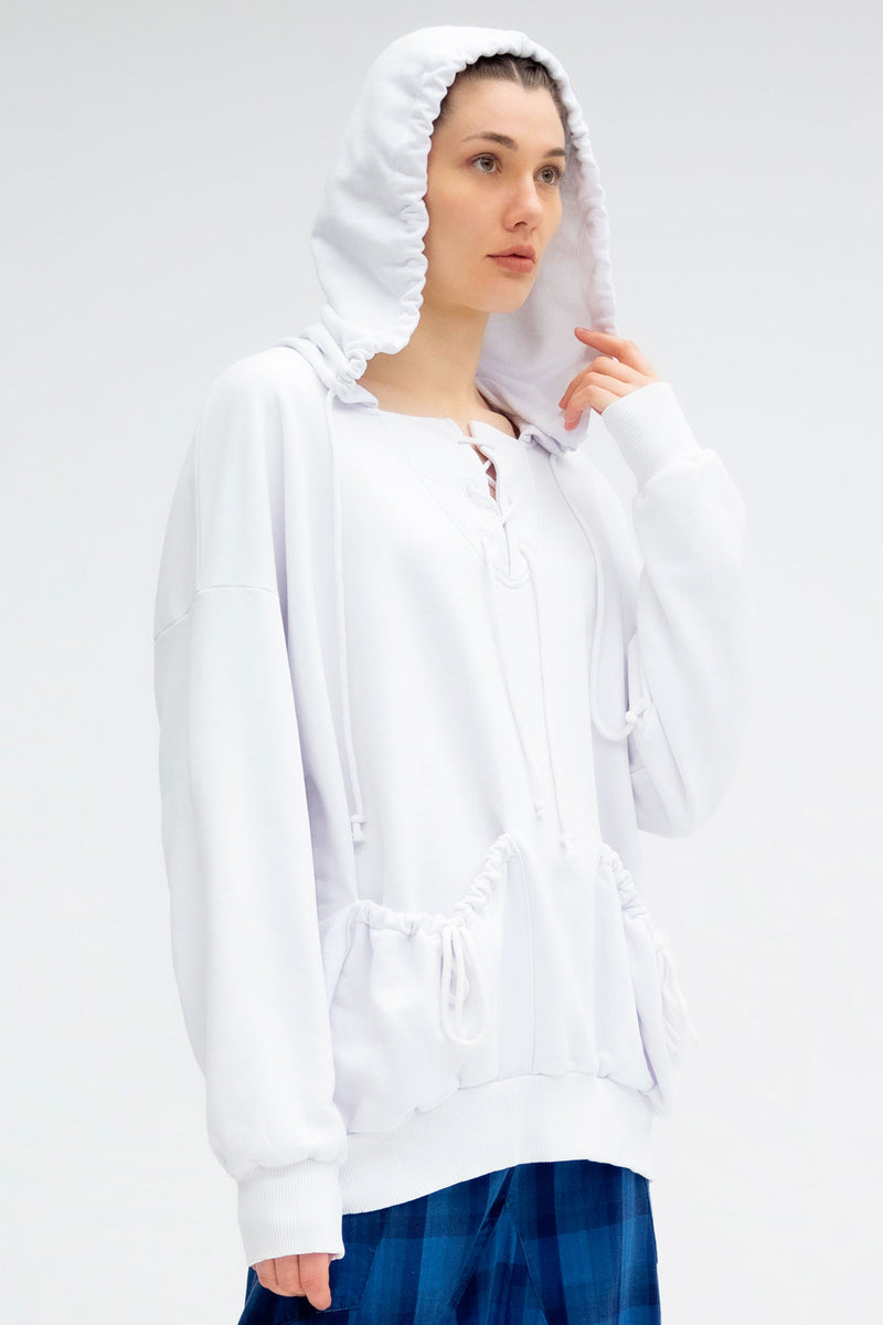 BEYAZ SWEATSHIRT 5027