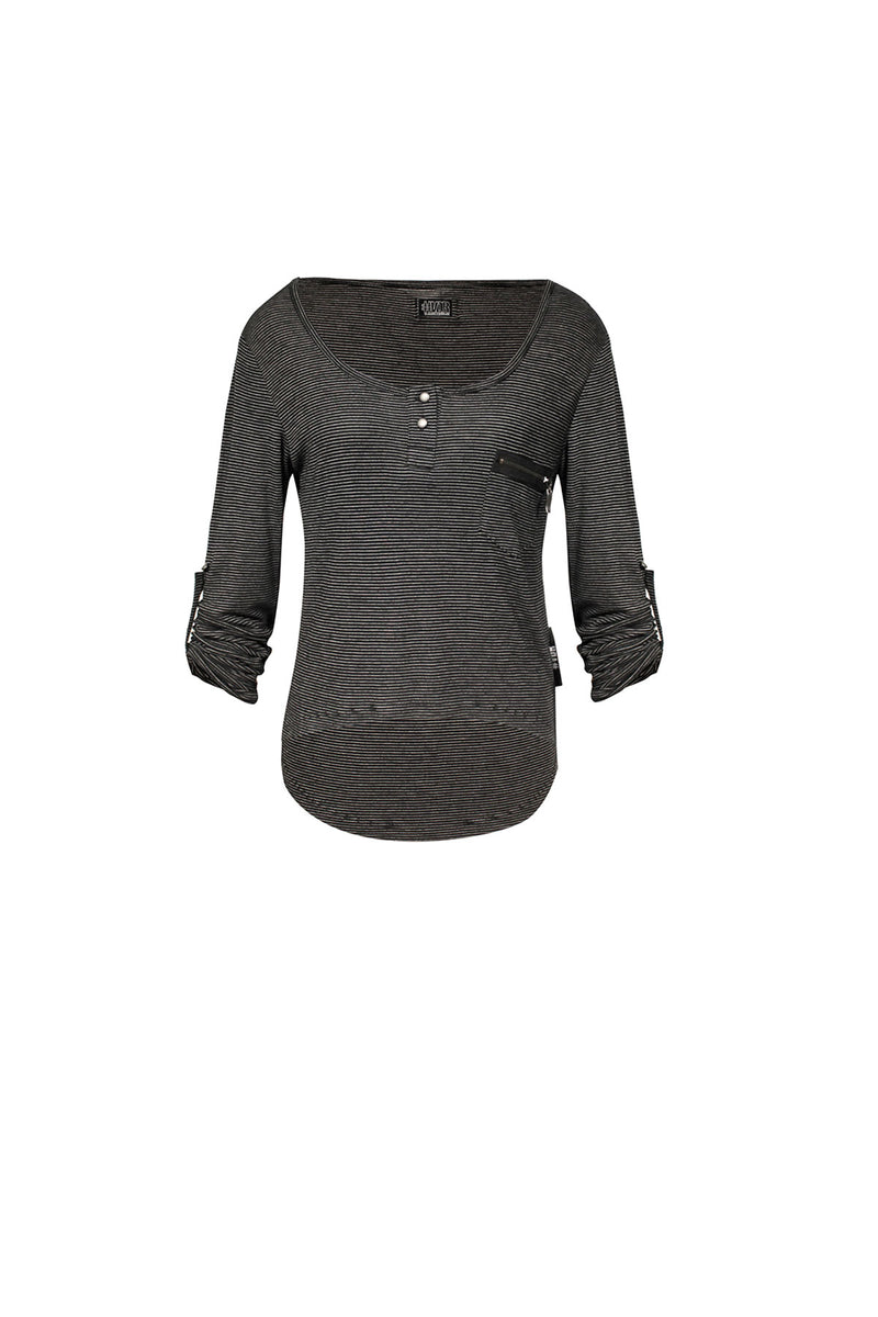 SİYAH UZUN T-SHIRT 5074