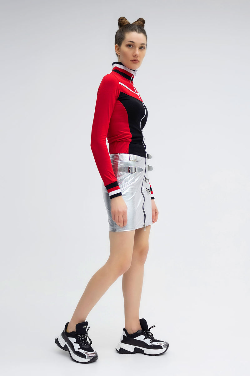 KIRMIZI SİYAH SWEATSHIRT 5416
